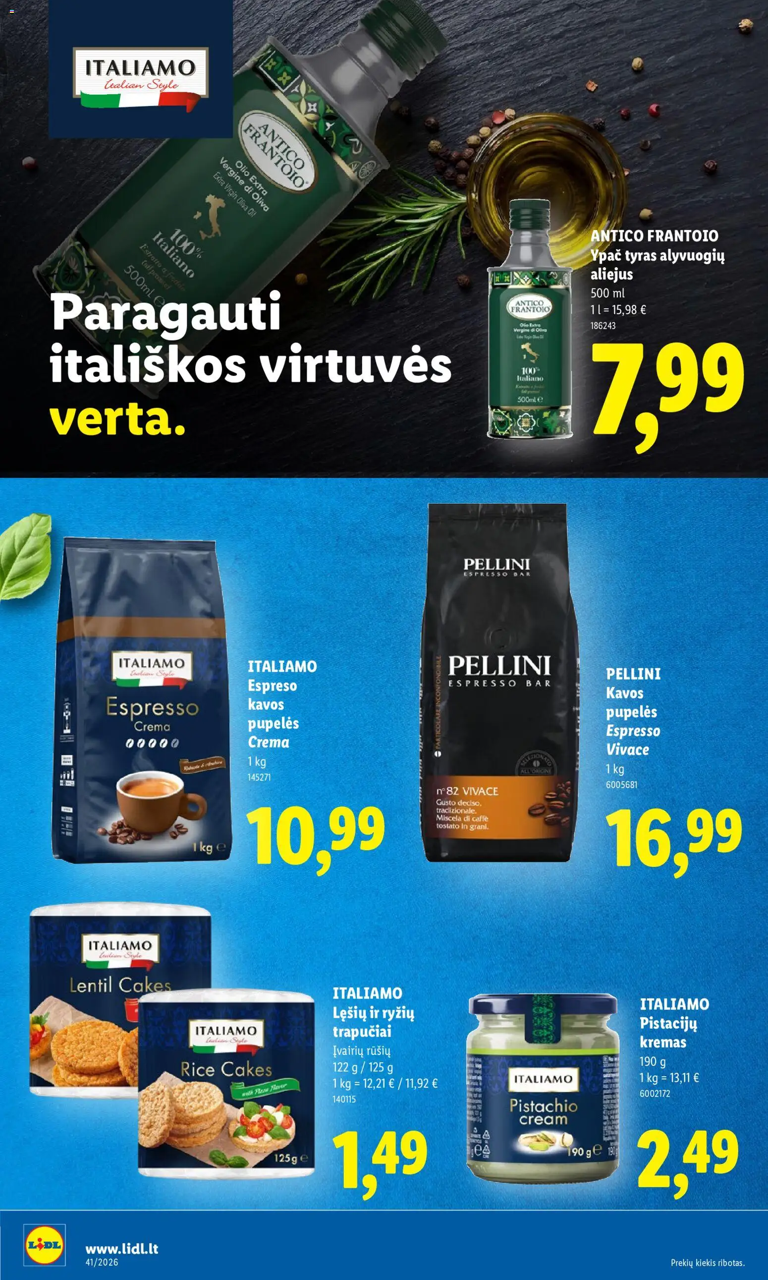 LIDL akcijos nuo 2026.10.05 | Puslapis: 34 | Prekių: Pupelės, Kremas, Aliejus