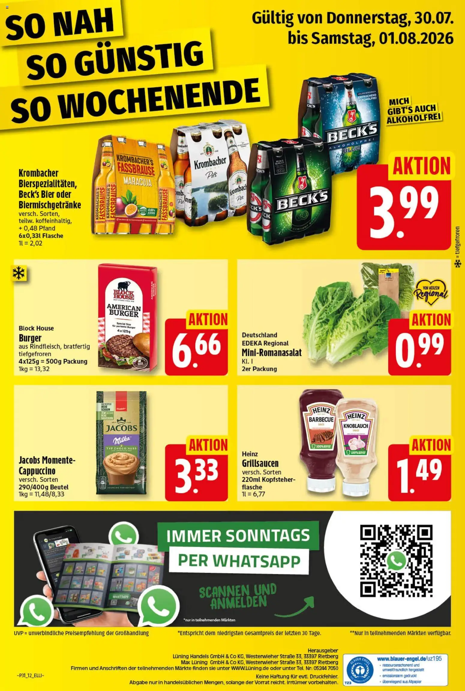 Elli Markt Prospekt Langenberg – gültig ab 27.07.2026 | Seite: 12 | Produkte: Pils, Milka, Knoblauch, Krombacher