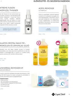 Crystal Nails 2026/27 Nagykatalógus - amely érvényes a következő dátumtól: 09.03.2026 | Oldal: 73 | Termékek: Glicerin, Ecset, Bor, Tea