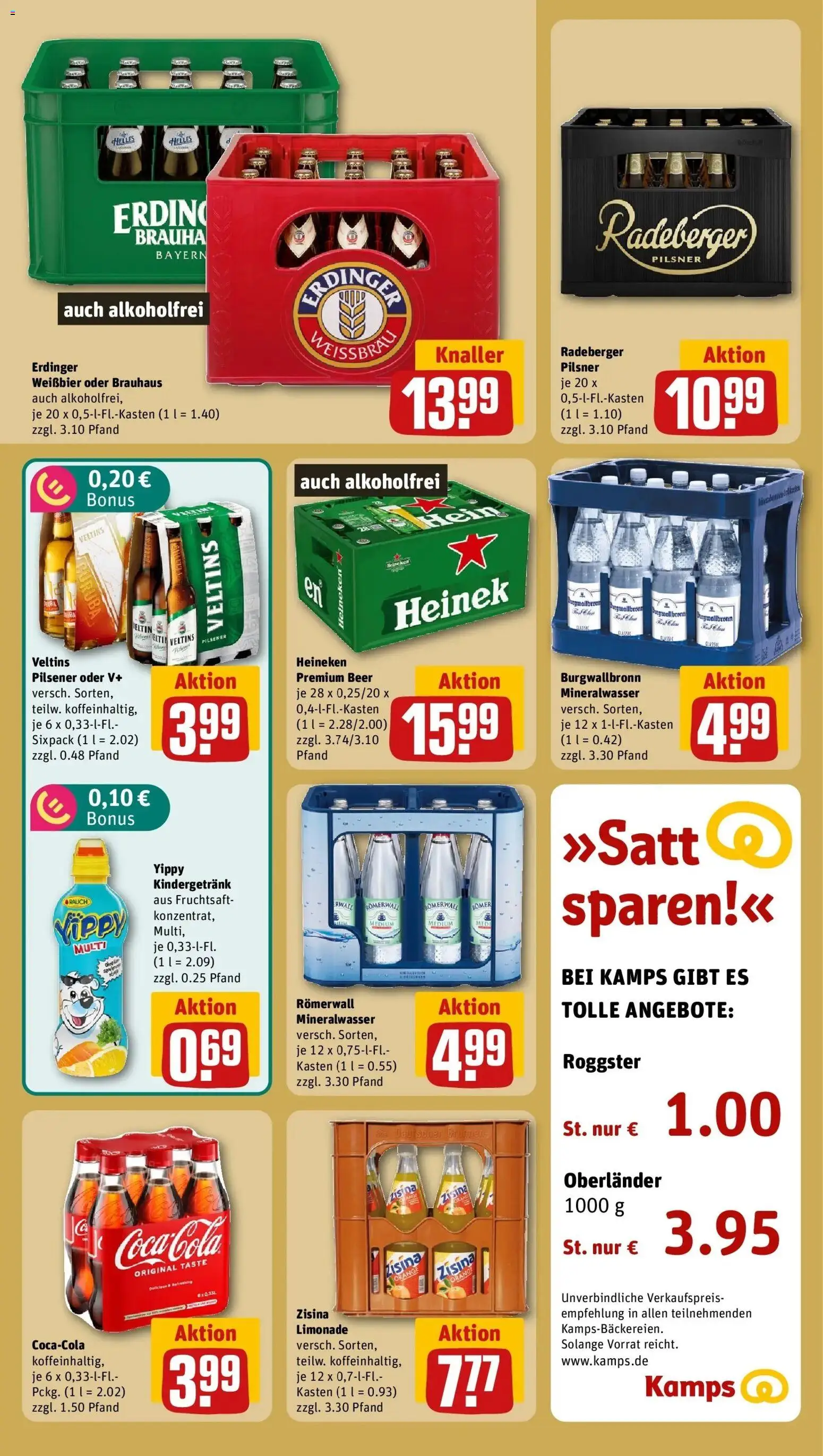 REWE Prospekt ab 17.08.2026 zum Blättern » Angebote | Seite: 15 | Produkte: Cola, Limonade, Fruchtsaft, Veltins