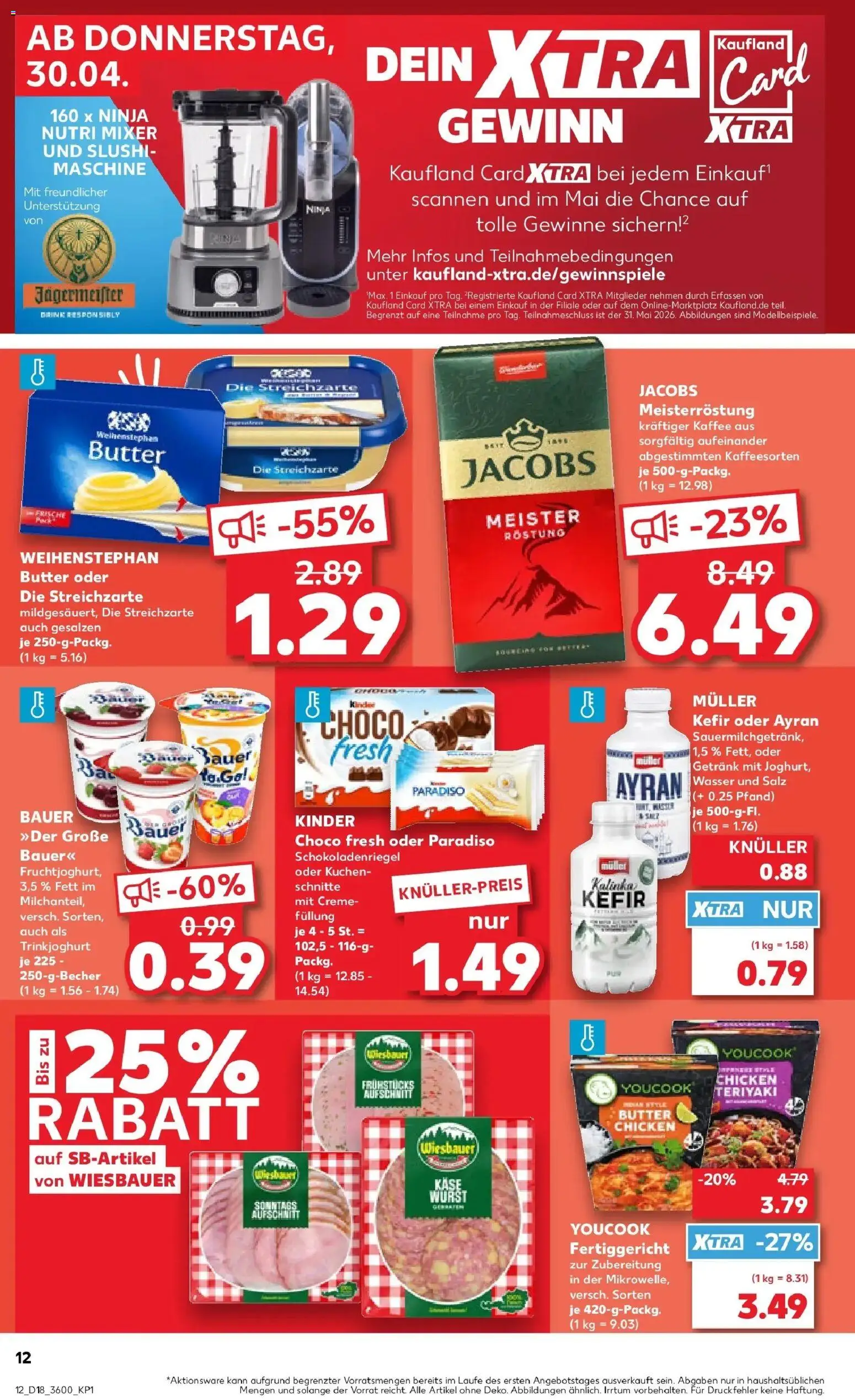 Kaufland Prospekt Delitzsch	 – gültig ab 30.04.2026 | Seite: 12 | Produkte: Mixer, Youcook, Kaffee, Creme