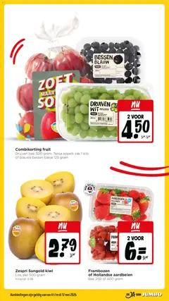 Jumbo folder week 19 - Voorbeeld van een folder van Jumbo, geldig van 06.05.2026 | Pagina: 10 | Producten: Appels, Kiwi, Fruit, Frambozen