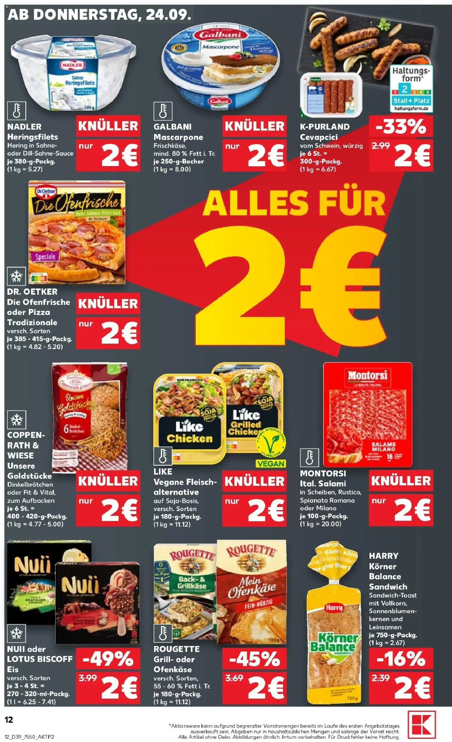 Prospekt Kaufland ab 21.09.2026 » Angebote Online zum Blättern | Seite: 24 | Produkte: Cevapcici, Ofenfrische, Salami, Fleisch