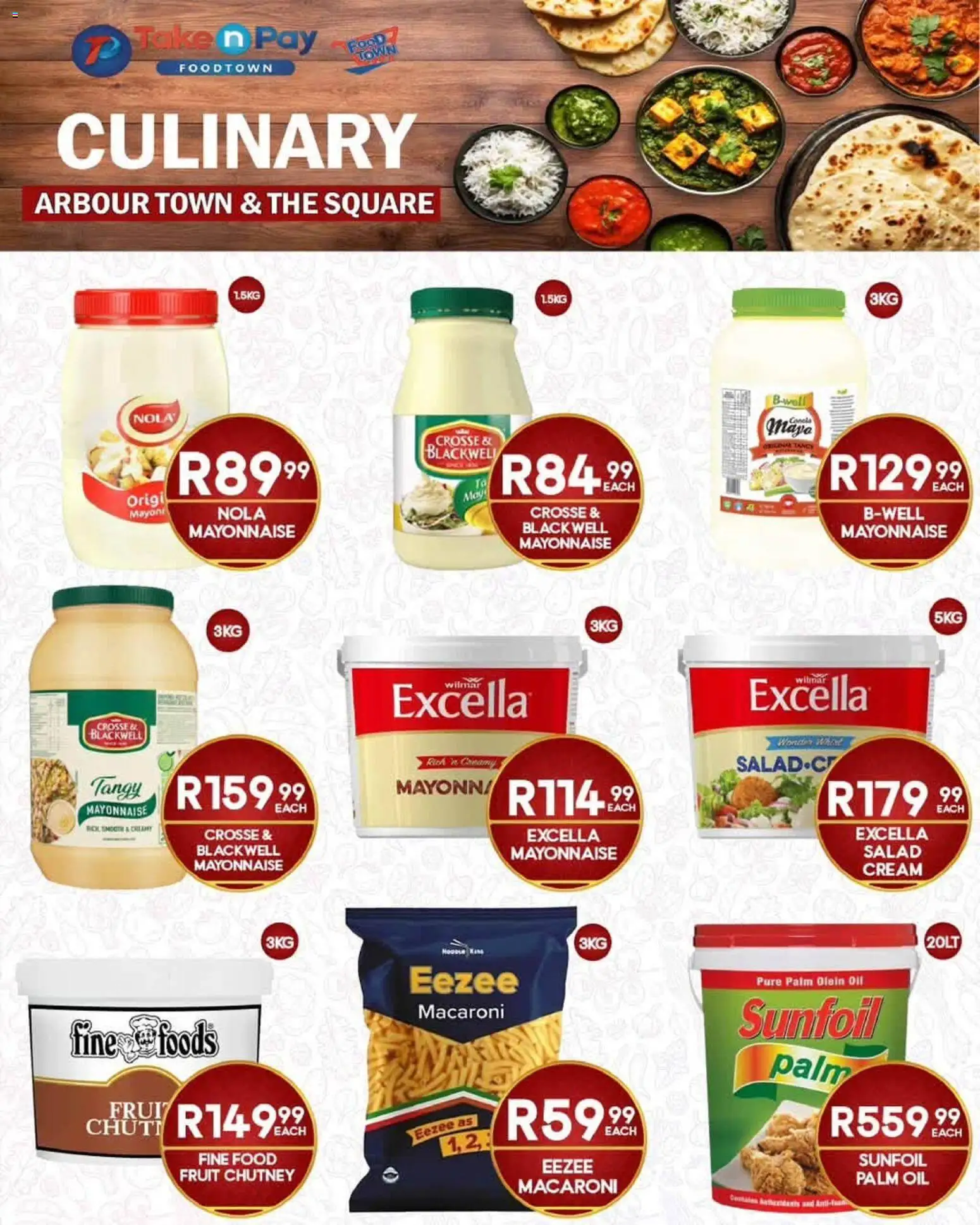 New Take n Pay catalogue – valid from 13/07/2026 | Page: 8 | Products: Chutney, Oil, Salad, Fruit