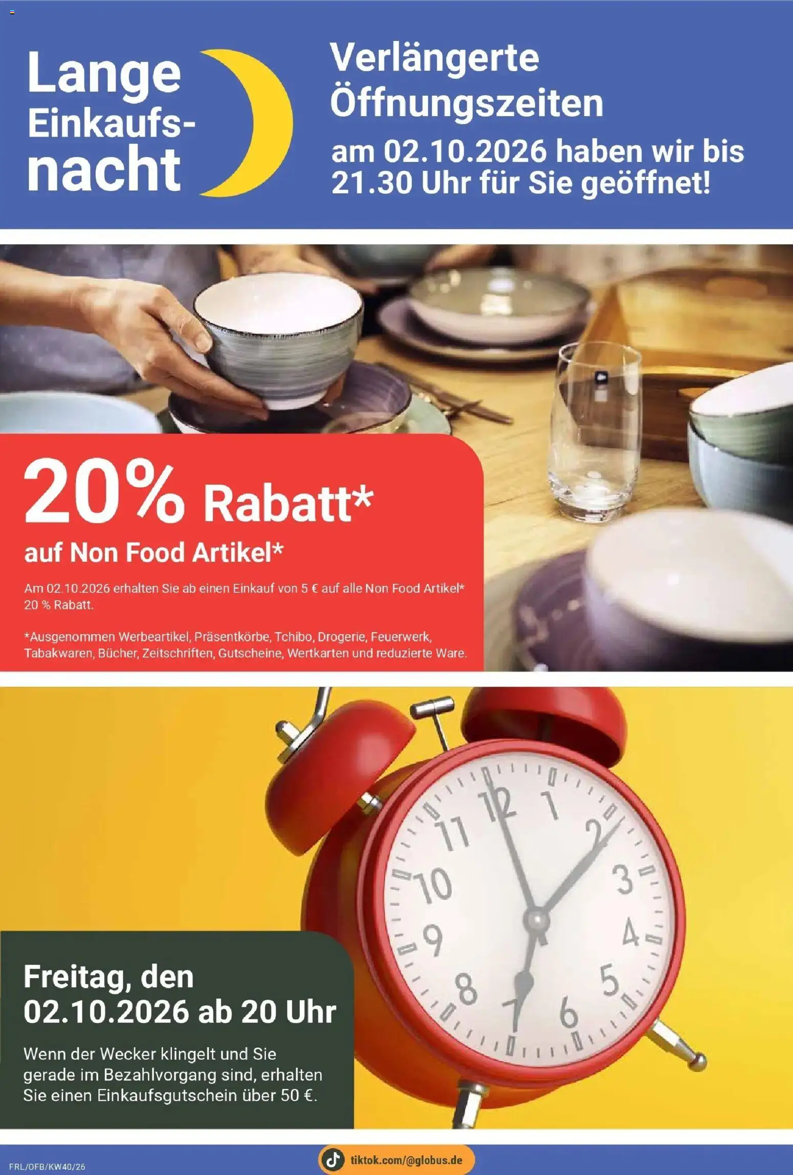 Globus Prospekt Freilassing (ab 28.09.2026) » Angebote online | Seite: 8 | Produkte: Uhr, Wecker