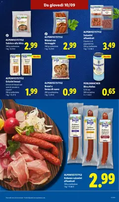 Anteprima del volantino ALPENFESTSTYLE Grissini brezel, Grissini di brezel con semi di sesamo o classici valido a partire dal 10/09/2026 | Pagina: 23