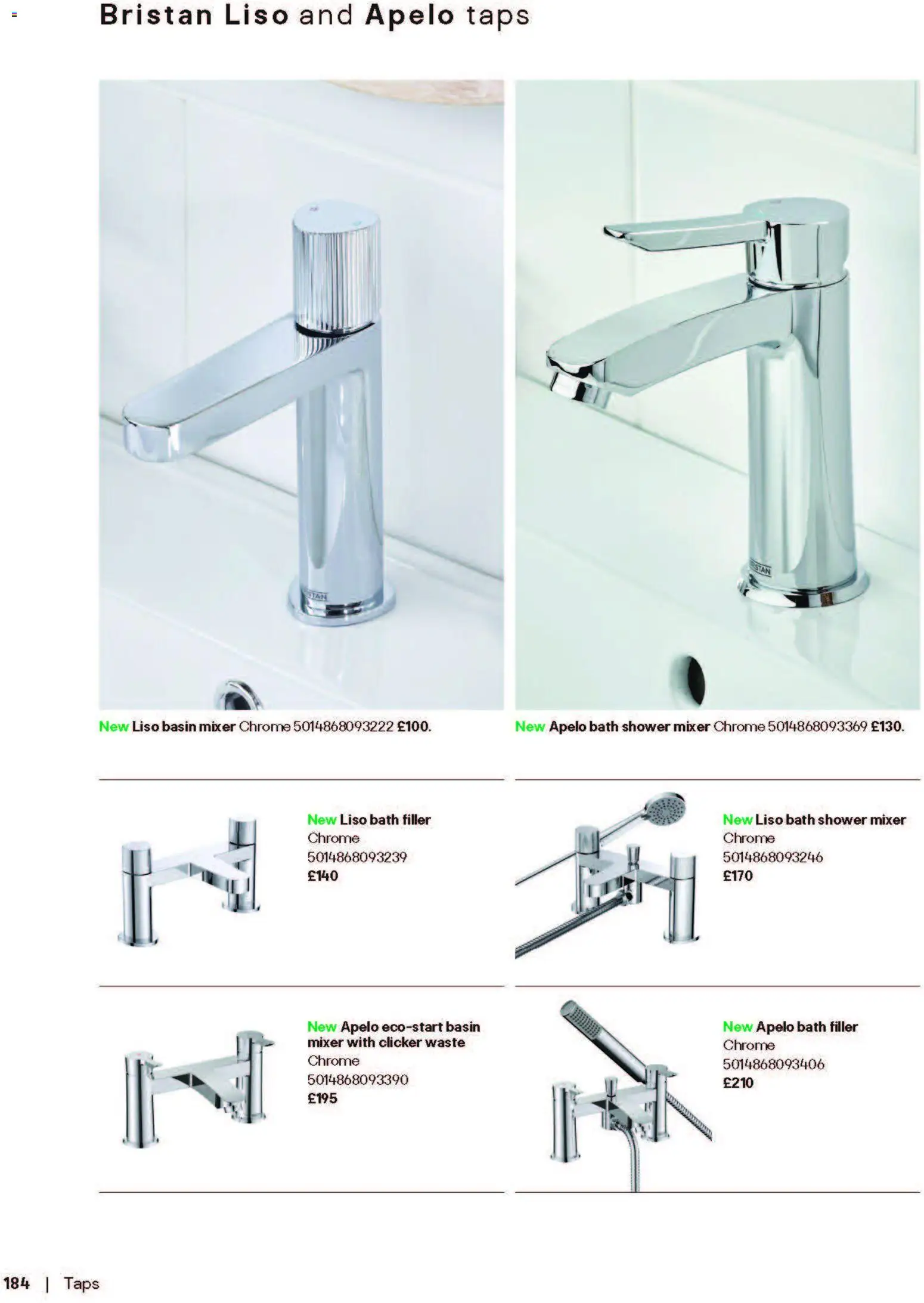 {H1} | Page: 184 | Products: Bath, Shower, Mixer
