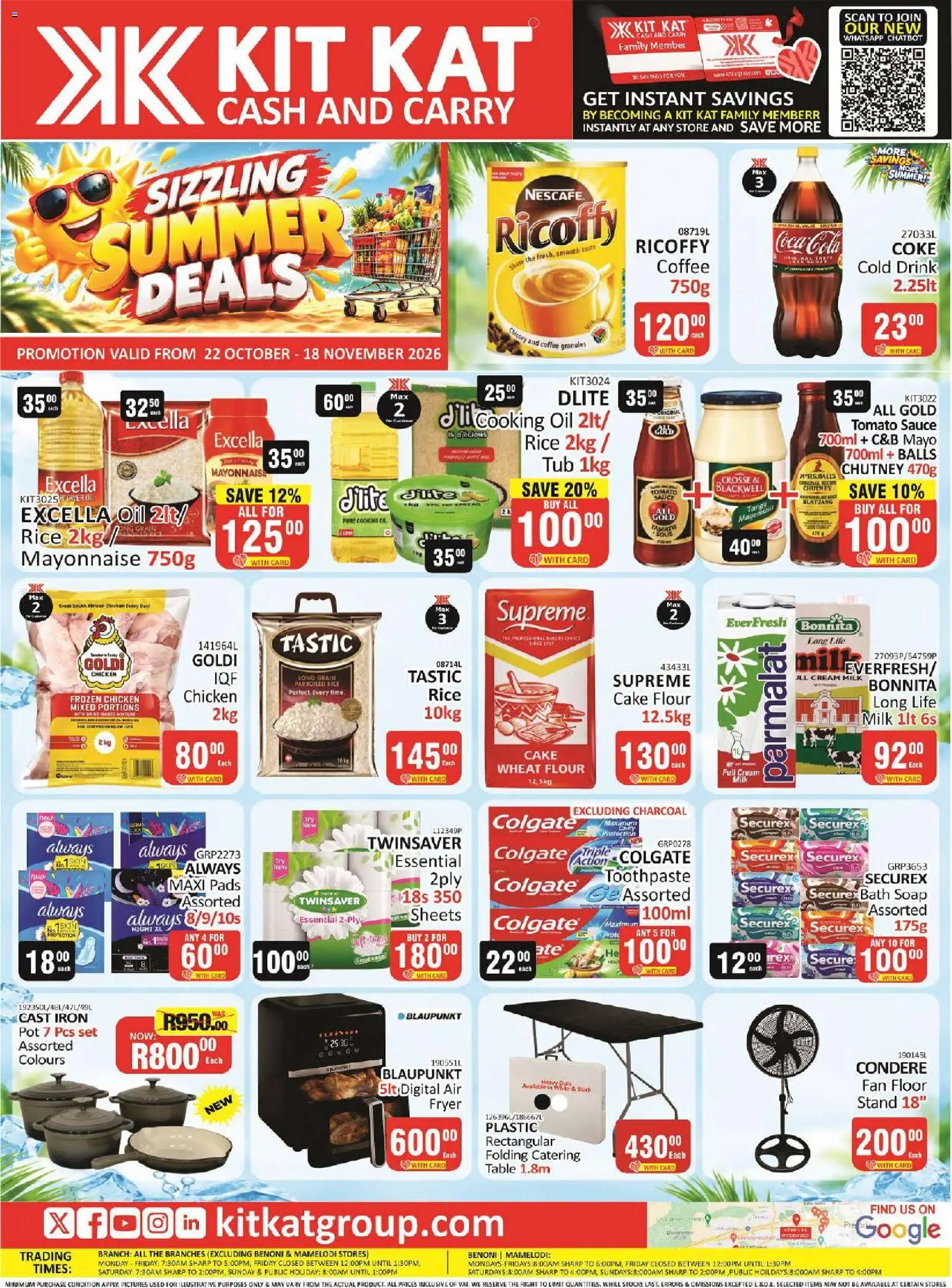 New KIT KAT Cash & Carry catalogue – valid from 22/10/2026 | Page: 1 | Products: Pads, Coffee, Toothpaste, Mayonnaise