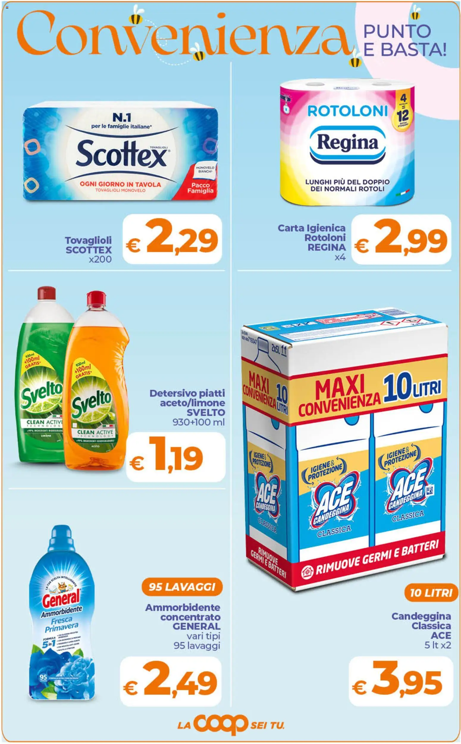 Volantino Ipercoop del 29.05.2026 | Pagina: 9 | Prodotti: Carta igienica, Ammorbidente, Limone, Aceto