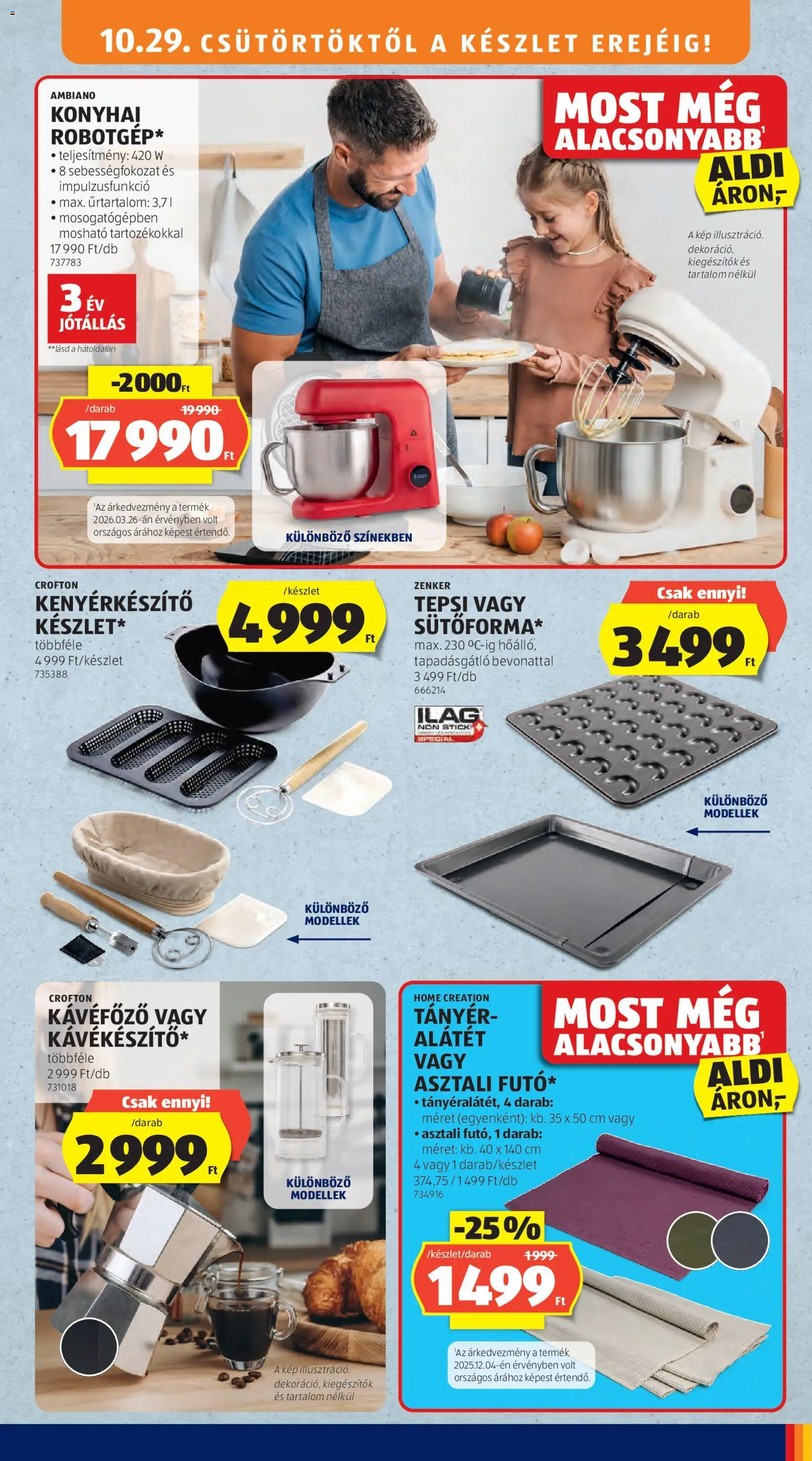 Aldi akciós ujság - amely érvényes a következő dátumtól: 2026.10.29. | Oldal: 41