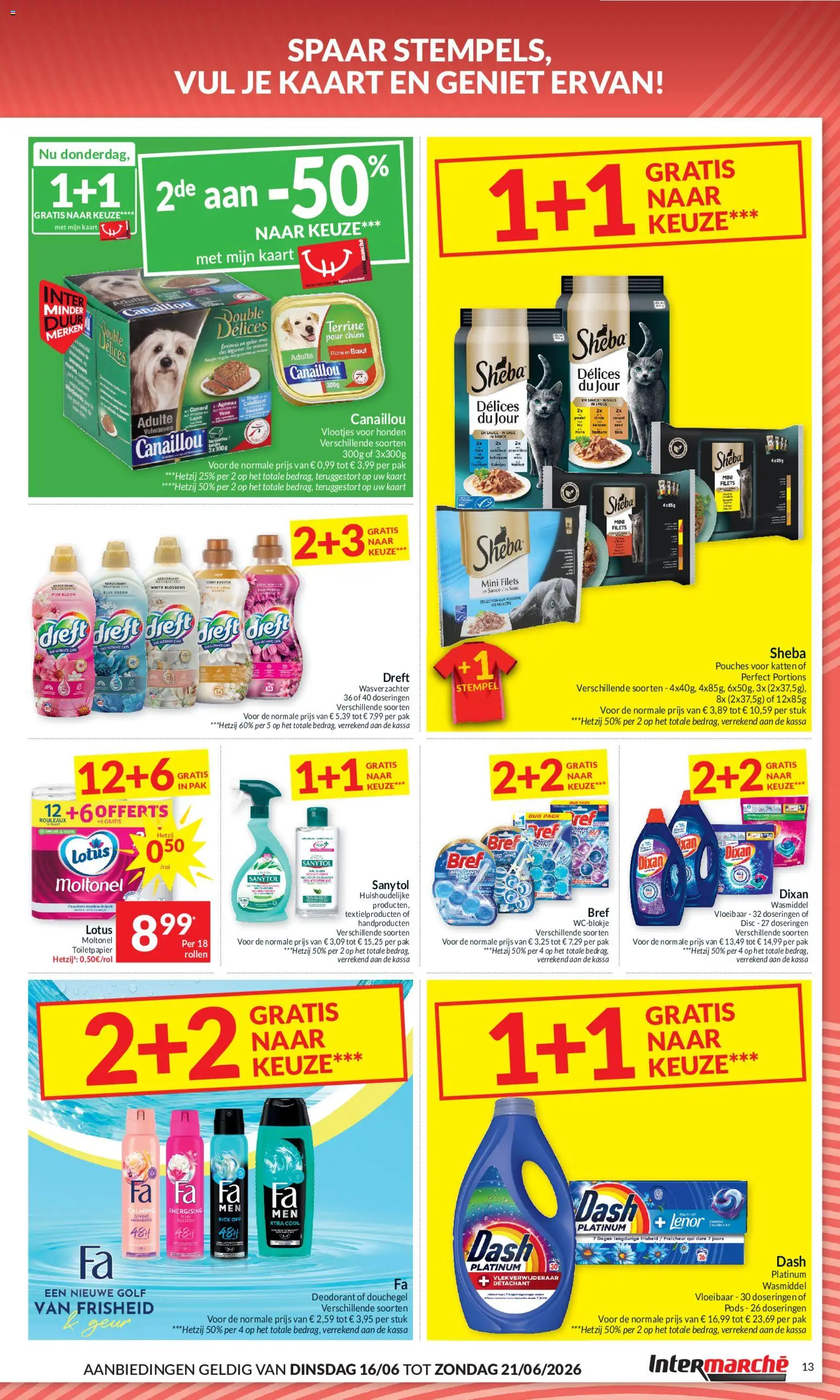 {H1} | Pagina: 13 | Producten: Kaart, Deodorant, Wasmiddel, Wasverzachter