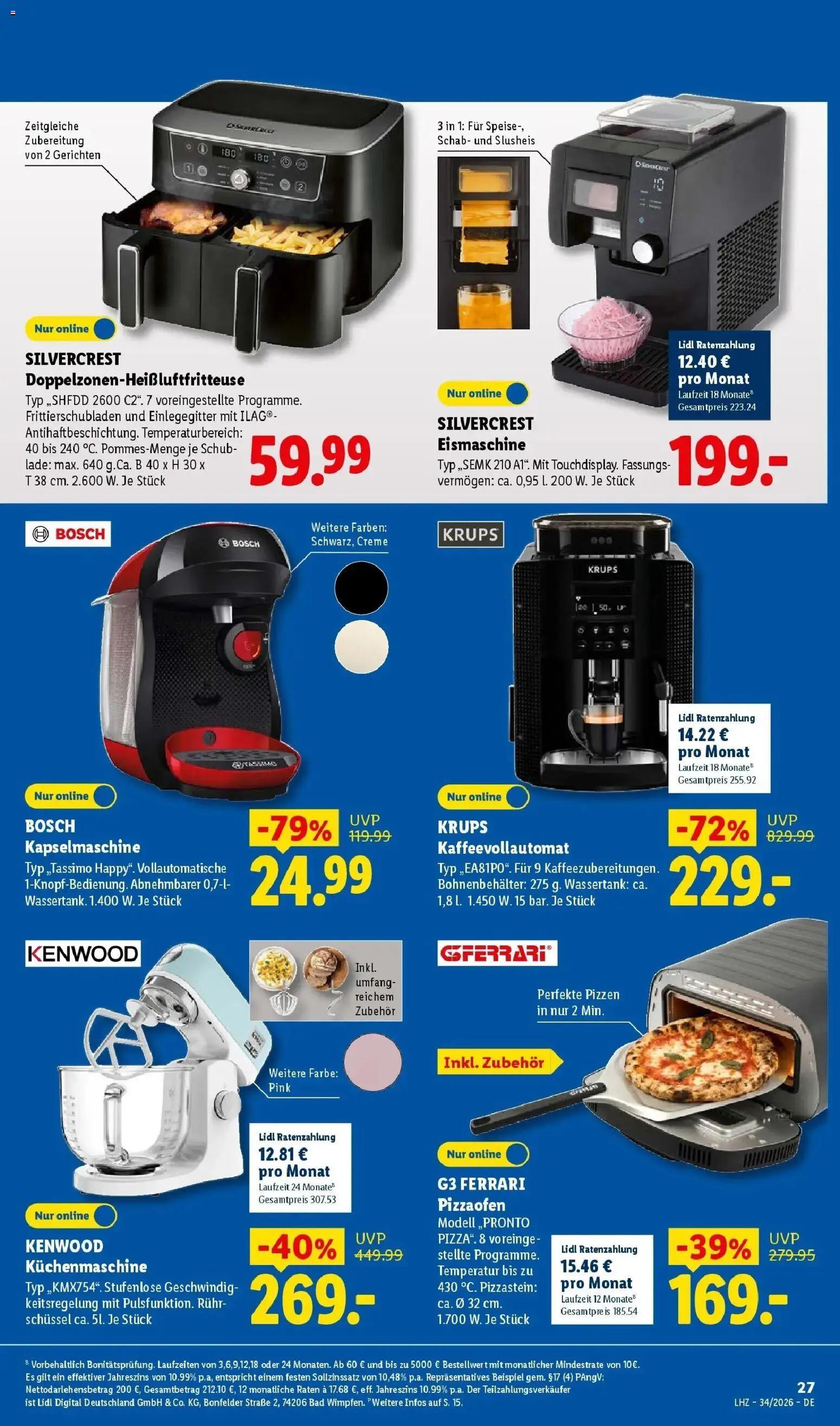 Lidl Prospekt Mühlacker (ab 17.08.2026) zum Blättern » Angebote | Seite: 47 | Produkte: Bosch, Krups, Bad, Kaffeevollautomat