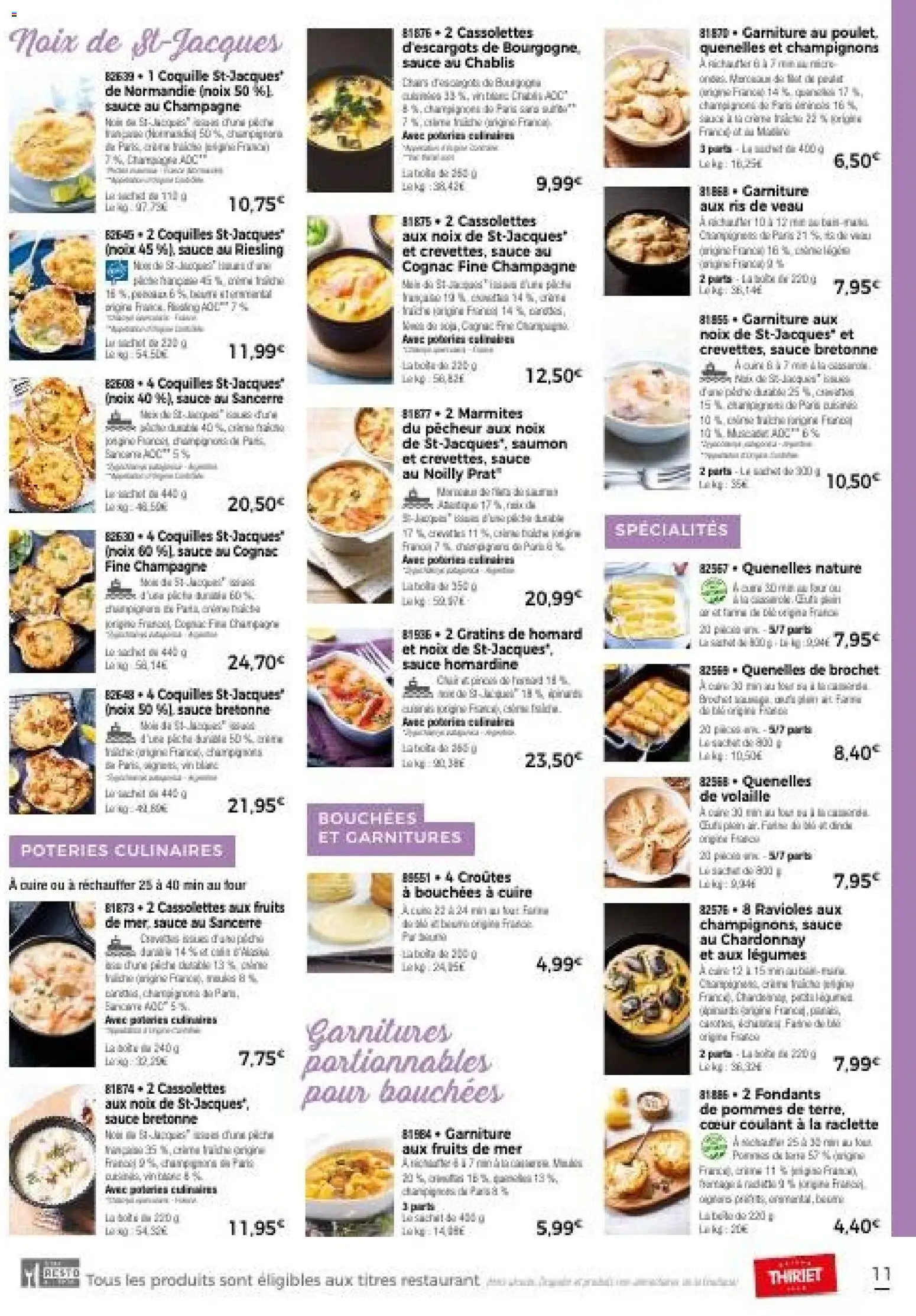 {H1} | Page: 14 | Produits: Ris de veau, Champagne, Saumon, Noix