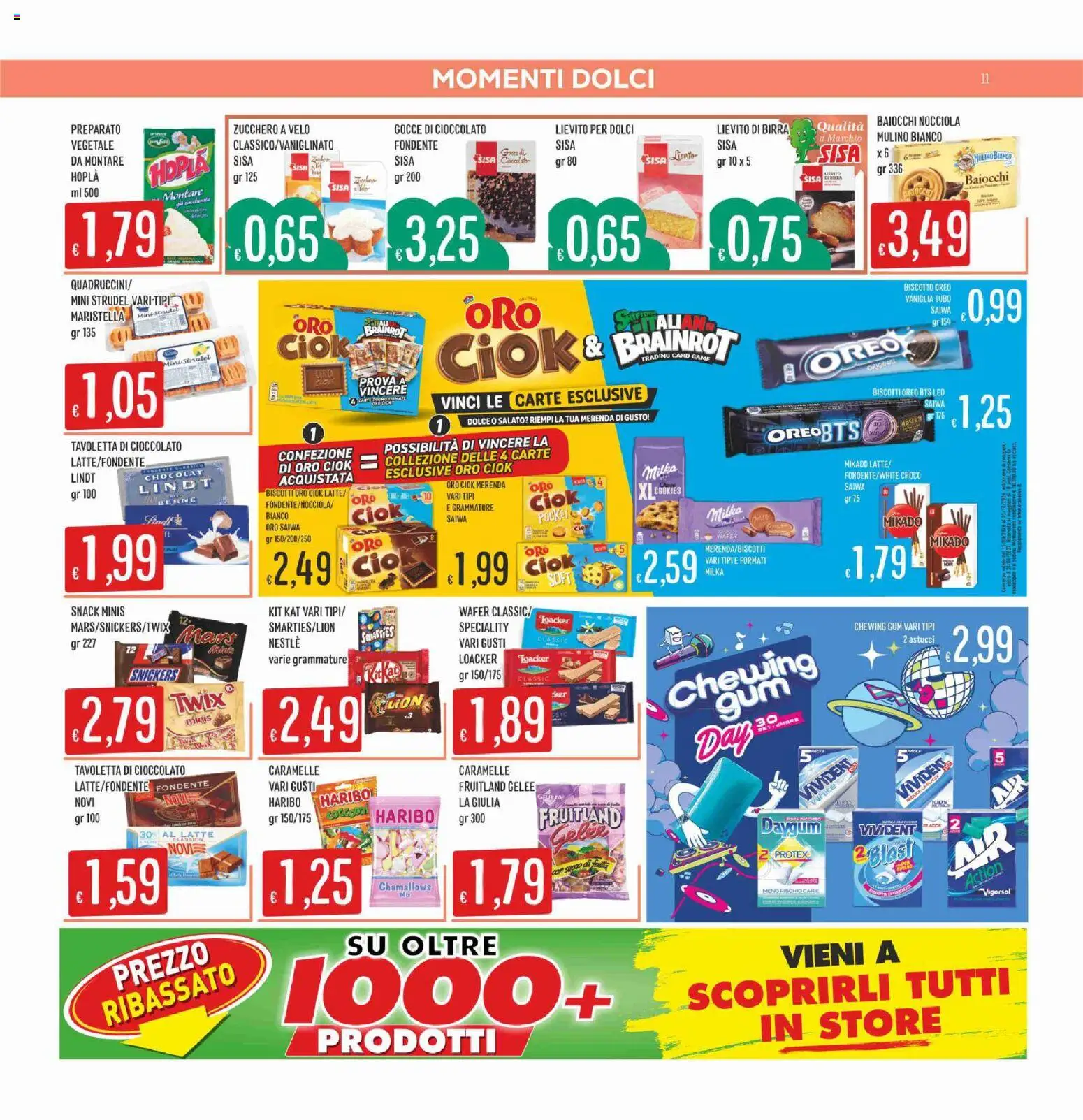 Volantino SISA del 17/09/2026 | Pagina: 11 | Prodotti: Cioccolato, Tavoletta, Oreo, Lievito