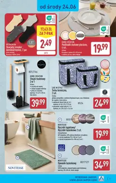 Pogląd oferty "Aldi gazetka - Hity od Środy i od Soboty" - ważna od 24.06.2026 | Strona: 5 | Produkty: Skarpety, Smartfon, Papier toaletowy, Półka