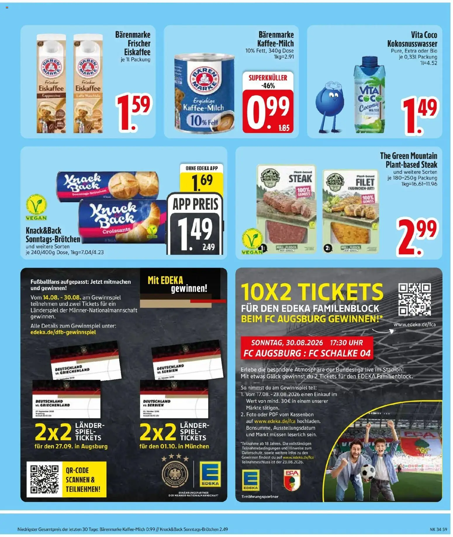 Edeka Prospekt Neuburg Am Inn – gültig ab 17.08.2026 | Seite: 11 | Produkte: Spiel, Steak, Uhr