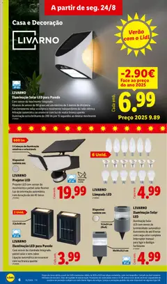 Pré-visualização Lidl Novidades válido de 24/08/2026 | Página: 6 | Produtos: Interruptor, Iluminação, Decoração, Projetor