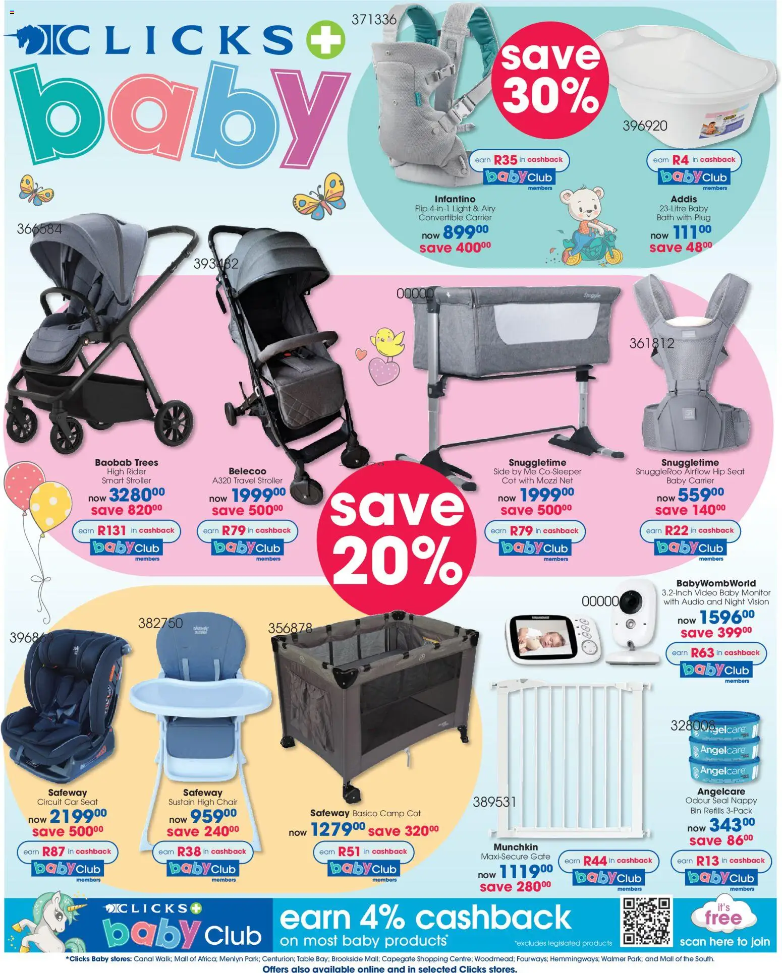 New Clicks catalogue – valid from 21.05.2026 | Page: 34 | Products: Monitor, Chair, Gate, Light