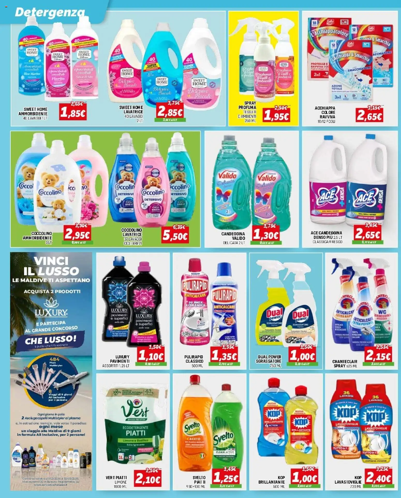 Volantino Orizzonte del 12.03.2026 | Pagina: 12 | Prodotti: Anticalcare, Sgrassatore, Lavatrice, Profumo