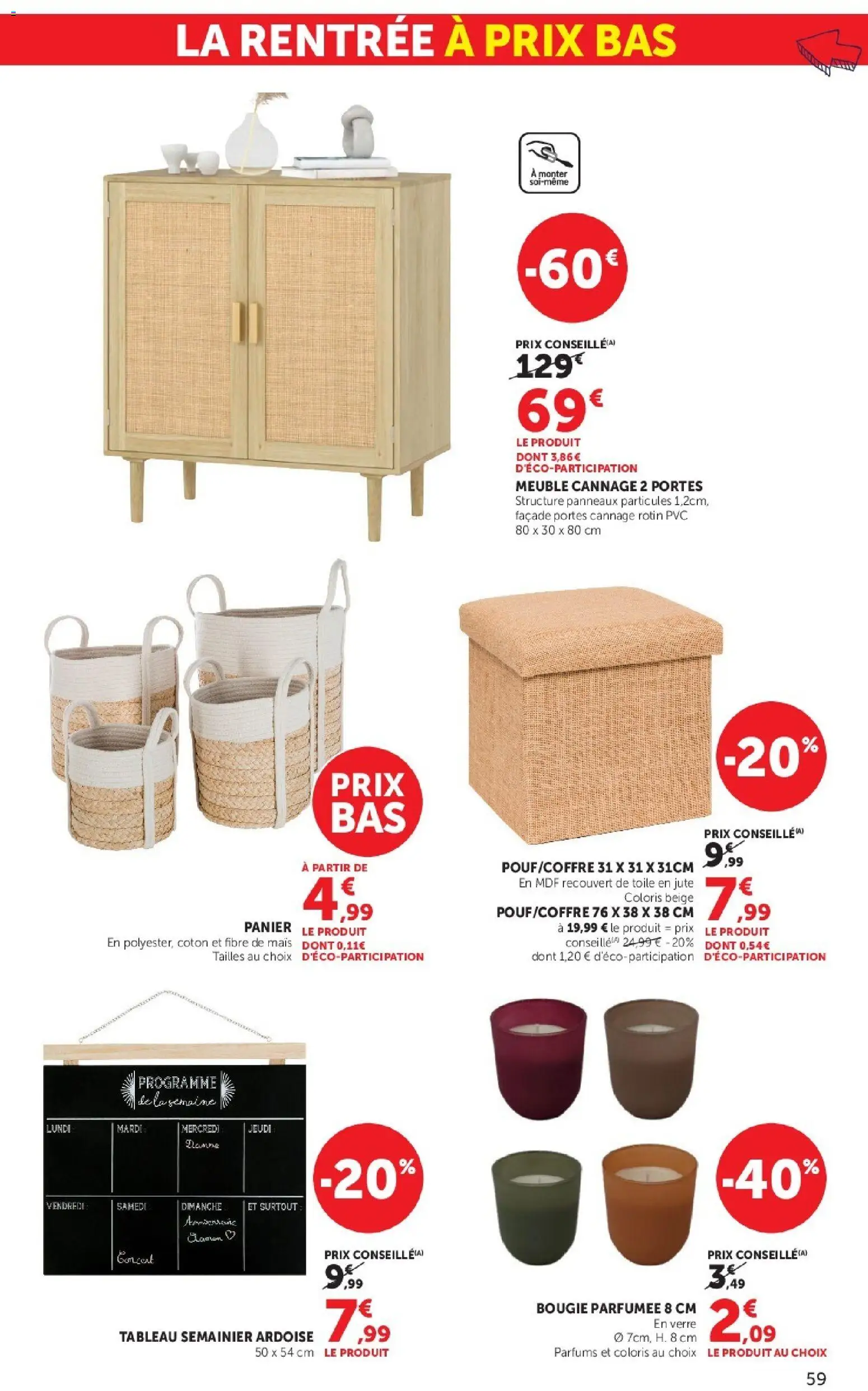 {H1} | Page: 59 | Produits: Meuble, Parfums, Mais, Tableau