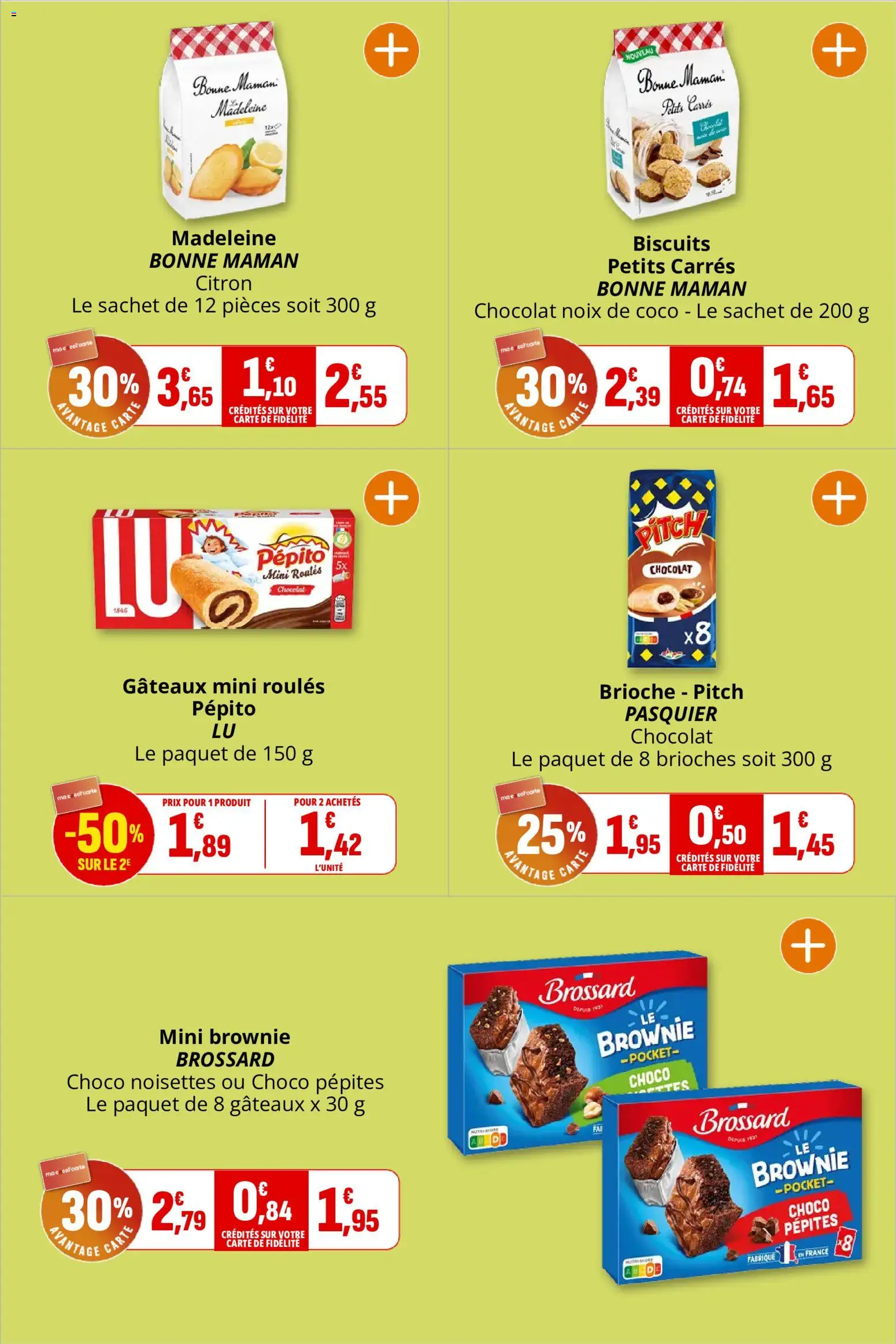 {H1} | Page: 20 | Produits: Noisettes, Madeleine, Chocolat, Biscuits