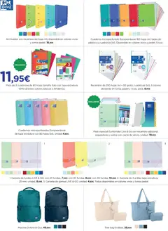 Vista previa Hipercor - Vuelta al cole válido desde el 17/08/2026 | Página: 12 | Productos: Mochila, Archivador, Cuadernos
