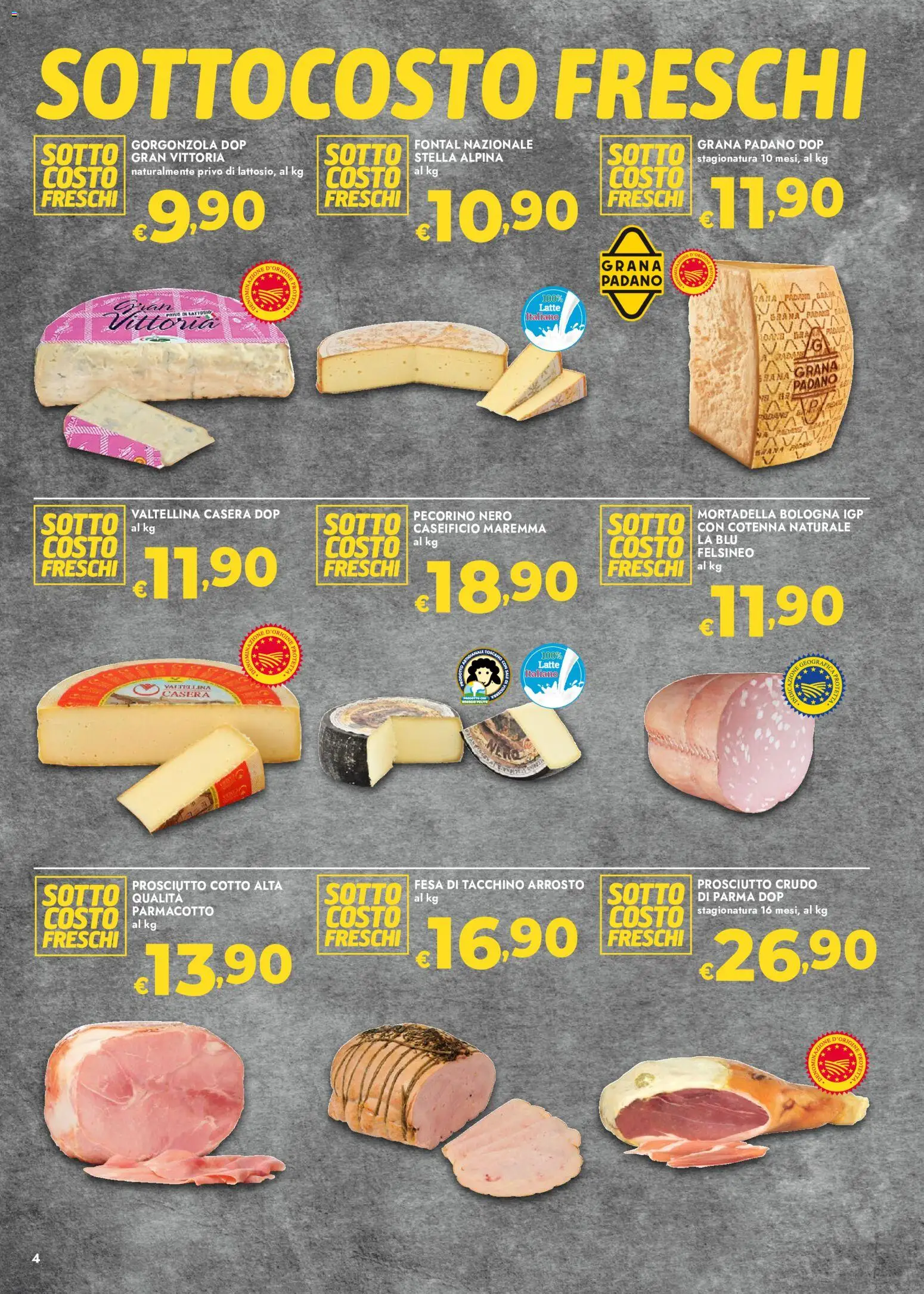 Volantino bennet del 27/08/2026 | Pagina: 4 | Prodotti: Arrosto, Prosciutto Crudo, Tacchino, Mortadella