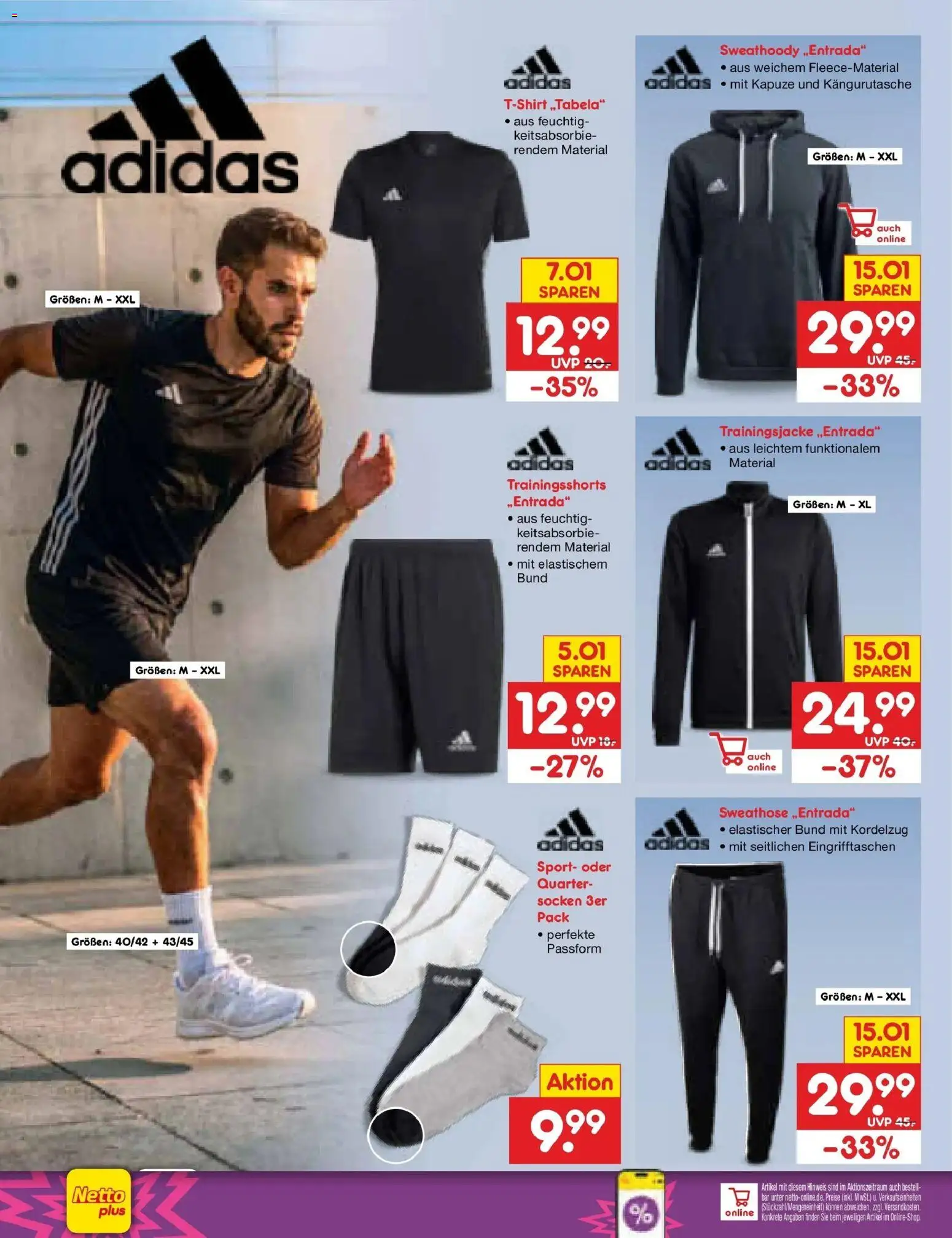 Netto Marken-Discount Prospekt Leipzig (ab 24.08.2026) » Angebote | Seite: 42 | Produkte: Sweathose, Trainingsjacke, Socken