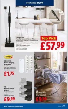 Preview of Weekly offers Lidl valid from 24/09/2026 | Page: 15 | Products: Battery, Door, Floor, Vacuum cleaner