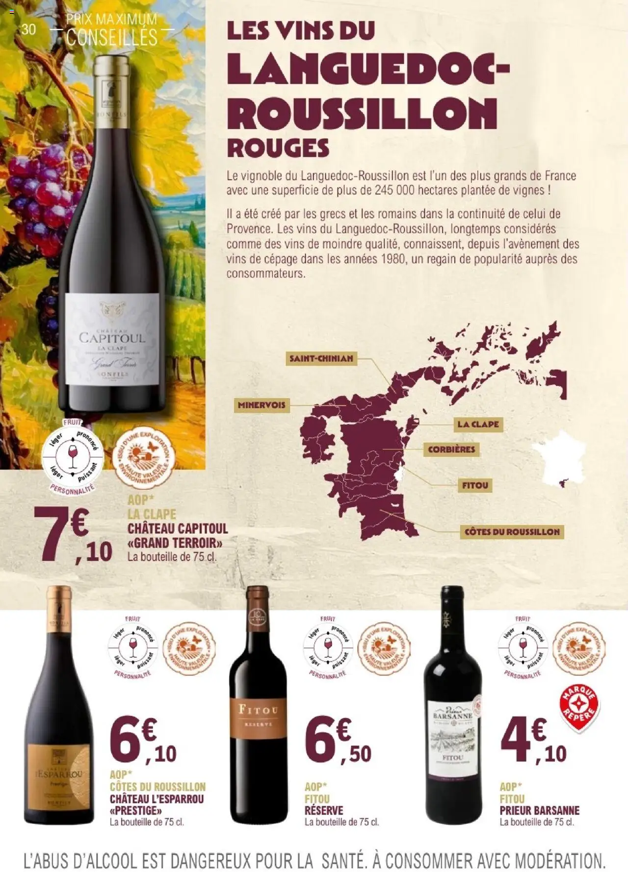 {H1} | Page: 30 | Produits: Fitou, Bouteille