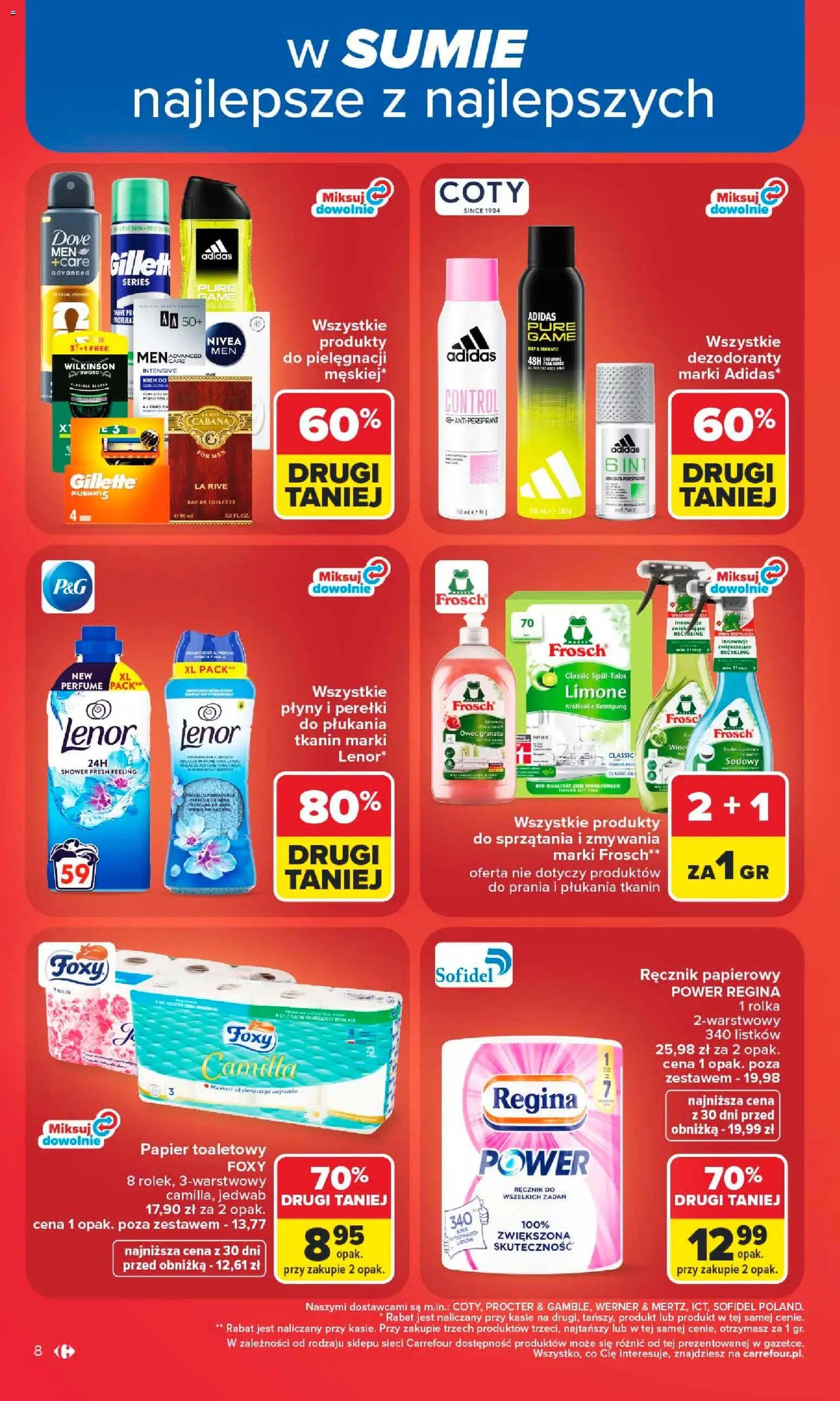 Carrefour gazetka od 15.06.2026 | Strona: 10 | Produkty: Gillette, Papier toaletowy, Wino, Ręcznik papierowy
