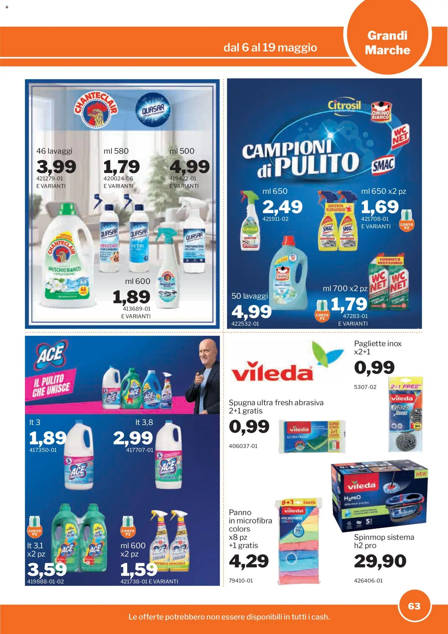 Volantino Sogegross del 06.05.2026 | Pagina: 63 | Prodotti: Spugna