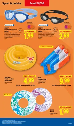LIDL - Prévisualisation de LIDL catalogue valide à partir de 18/06/2026 | Page: 35 | Produits: Bouée, Gilet, Lunettes