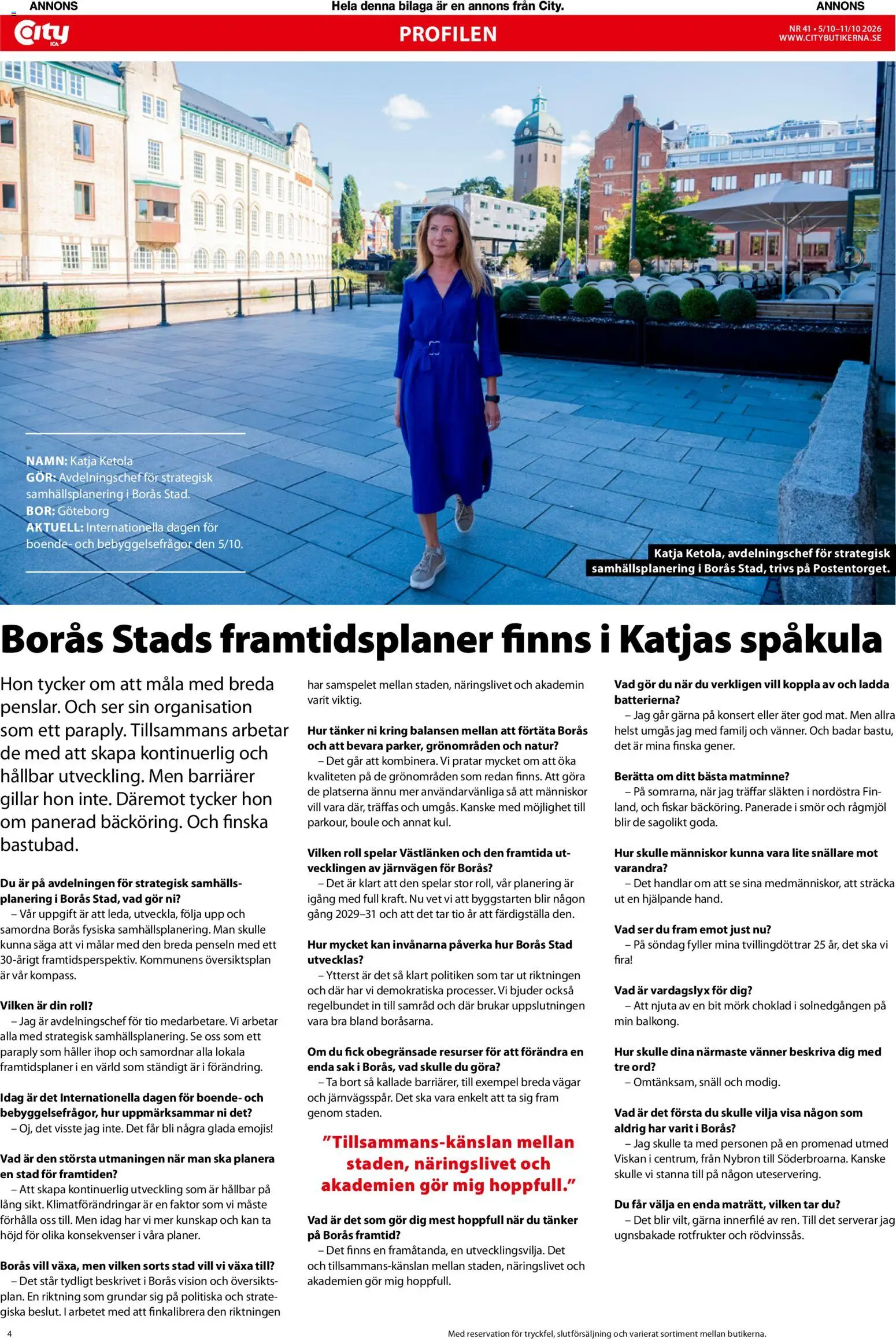 ICA Kvantum reklamblad aktuell från 05/10/2026 | Sida: 4 | Produkter: Boule, Rotfrukter, Smör, Paraply