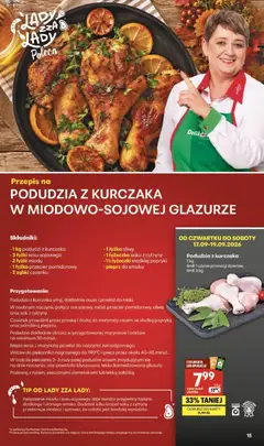 Pogląd oferty "Delikatesy Centrum gazetka" - ważna od 17.09.2026 | Strona: 15 | Produkty: Czosnek, Naczynia, Podudzia z kurczaka, Sos