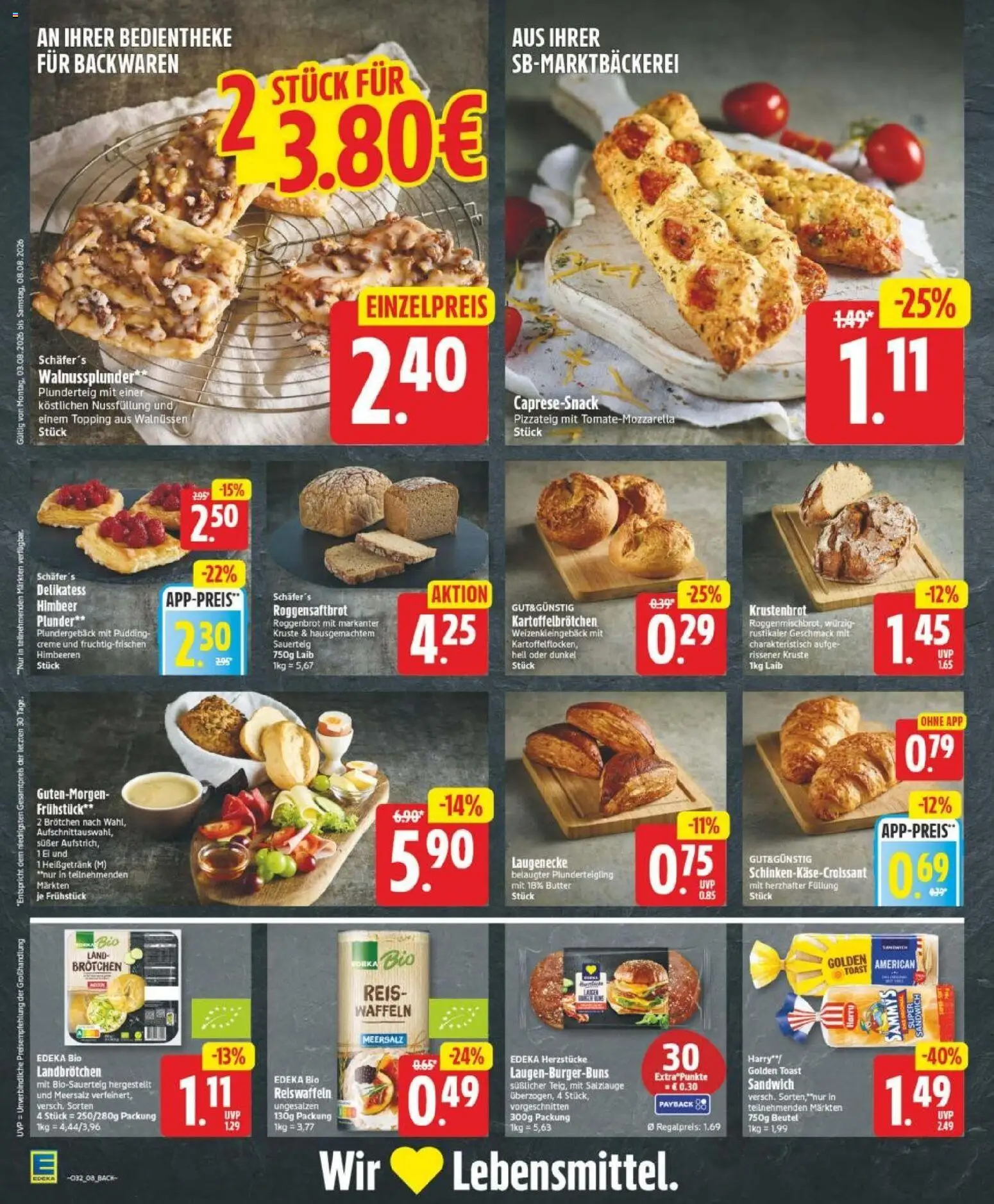 Edeka Prospekt Hannover – gültig ab 03.08.2026 | Seite: 8 | Produkte: Butter, Creme, Waffeln, Reis