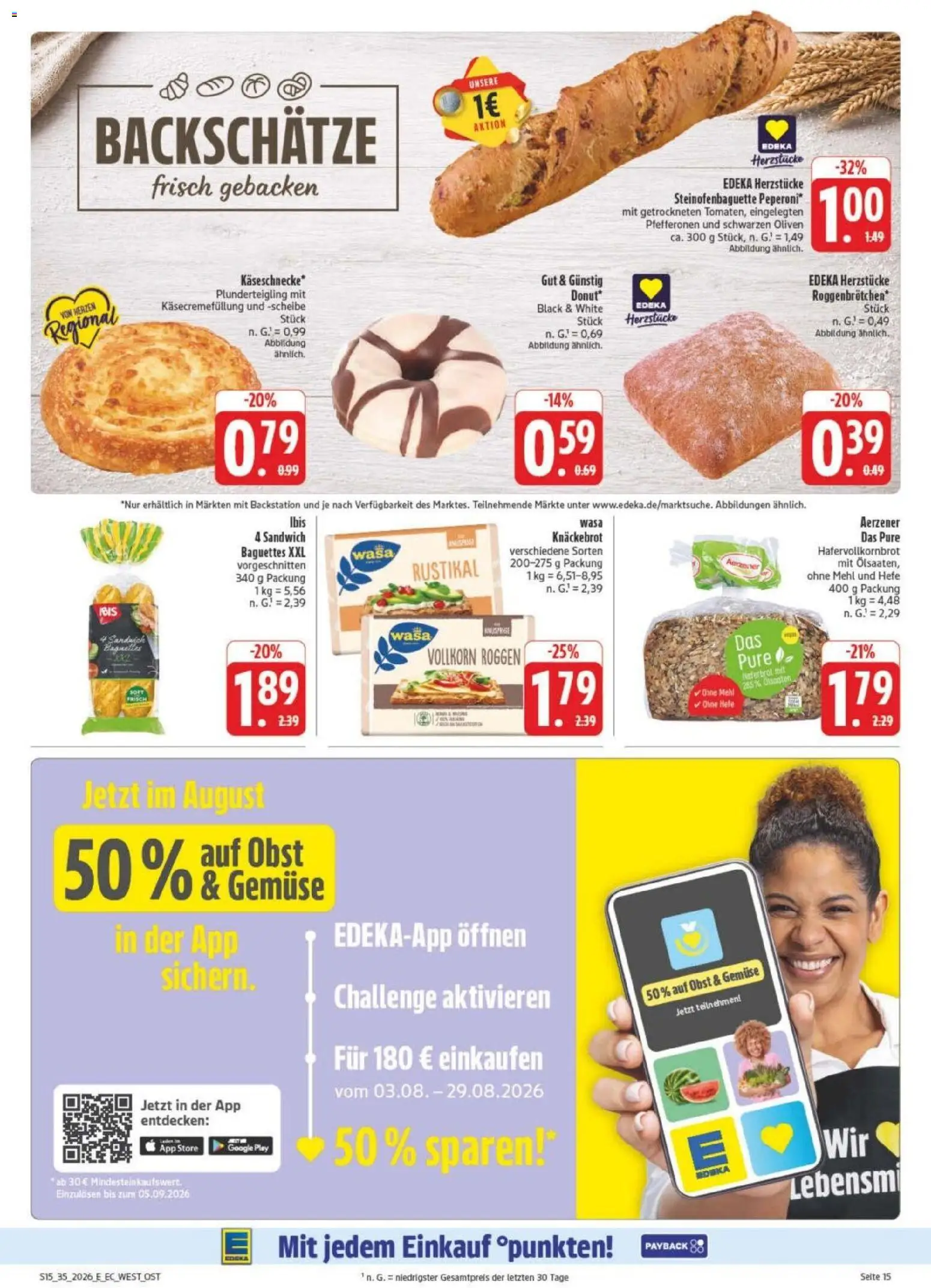 Edeka Prospekt Leipzig – gültig ab 23.08.2026 | Seite: 19 | Produkte: Mehl, Gemüse, Obst