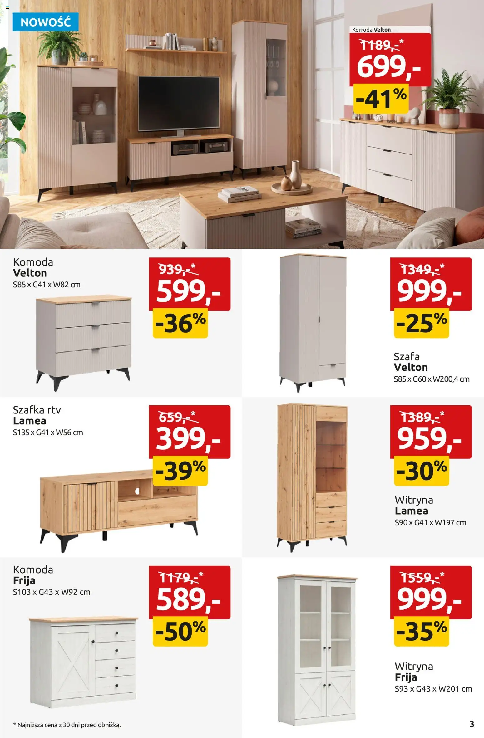 Black Red White promocje od 29.06.2026 | Strona: 3 | Produkty: Szafa, Komoda, szafka RTV, Witryna
