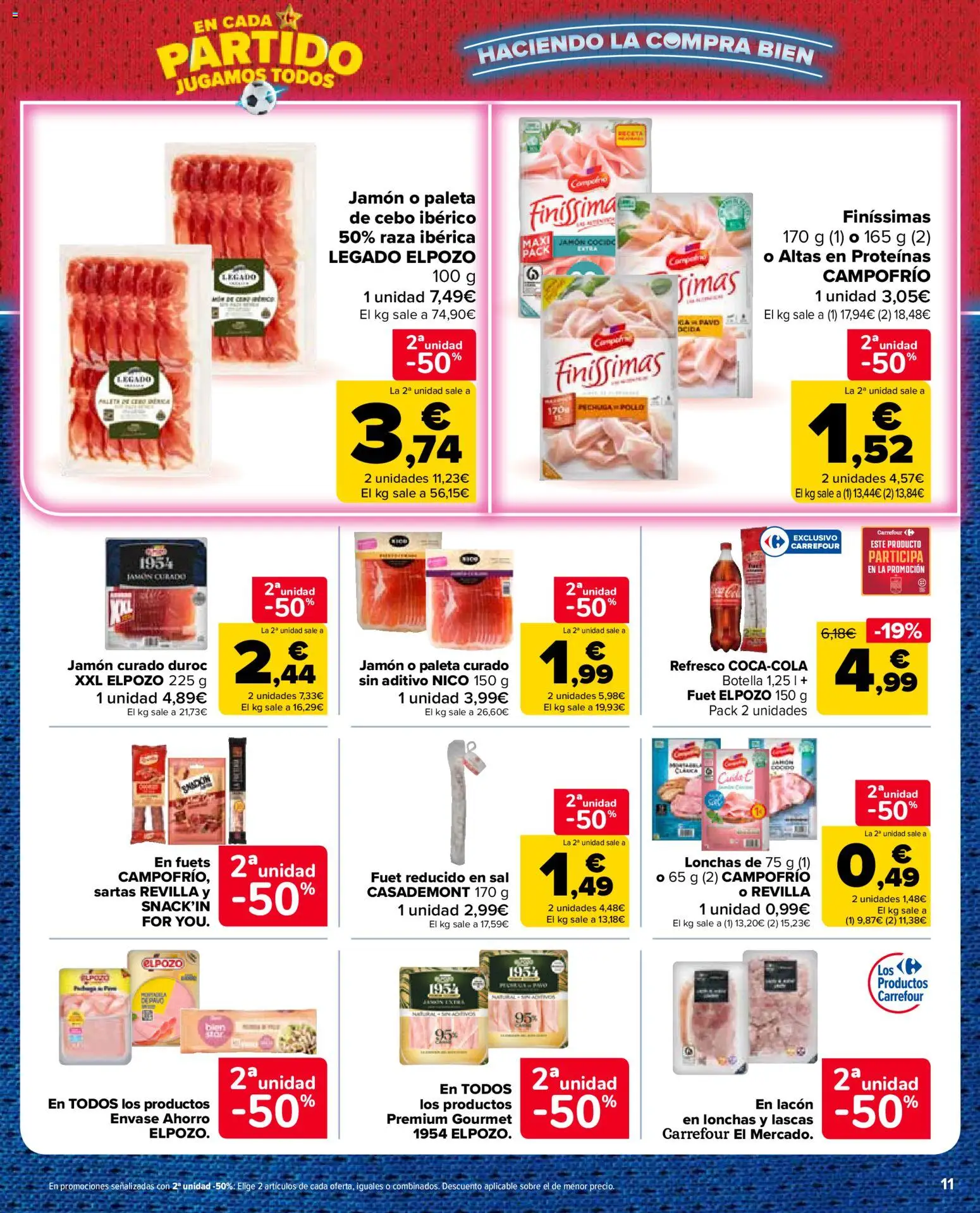 Carrefour Market folleto │ válido desde el 11.06.2026 | Página: 11 | Productos: Jamón
