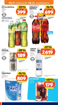 BÚZASÖR, 5,0 % alkoholtartalom, 0,5 l/doboz, 378 Ft/l, 552327 - amely érvényes a következő dátumtól: 2026.08.21. | Oldal: 20