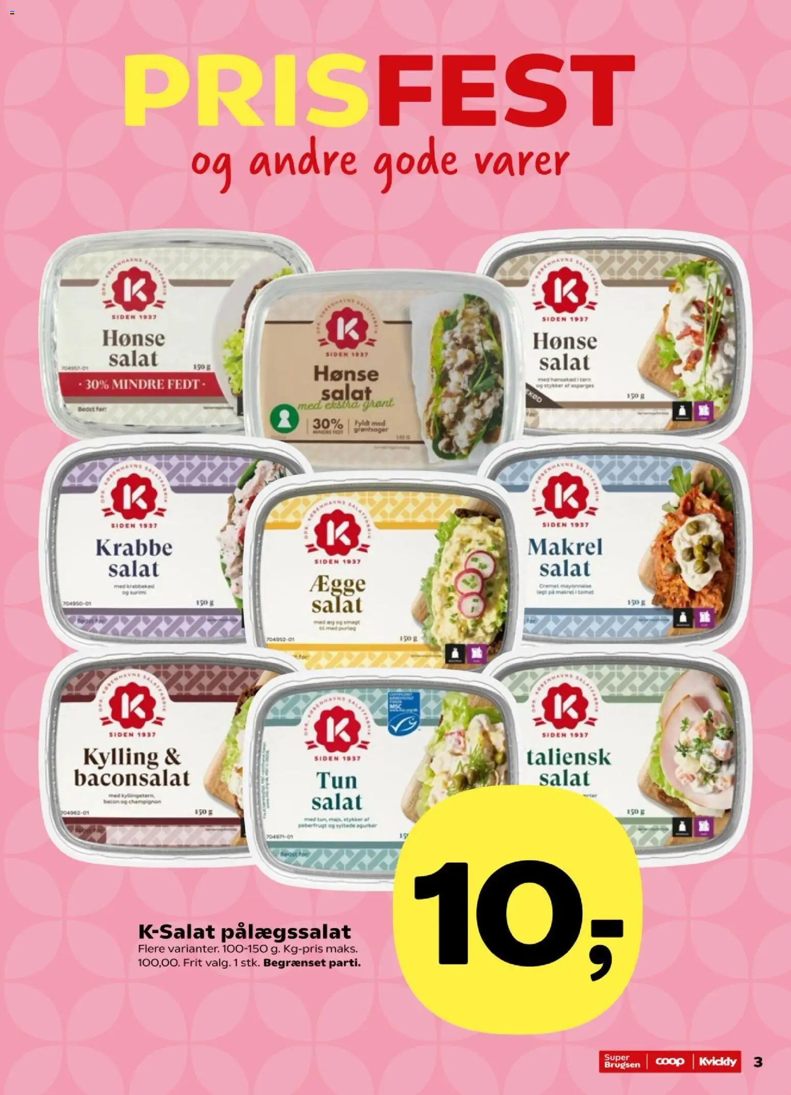Kvickly tilbudsavis – gyldig fra 14/08/2026 | Side: 3 | Produkter: Champignon, Skinke, Syltede agurker, Peberfrugt