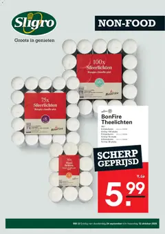 Sligro Folder Non-food - Voorbeeld van een folder van Sligro, geldig van 24/09/2026