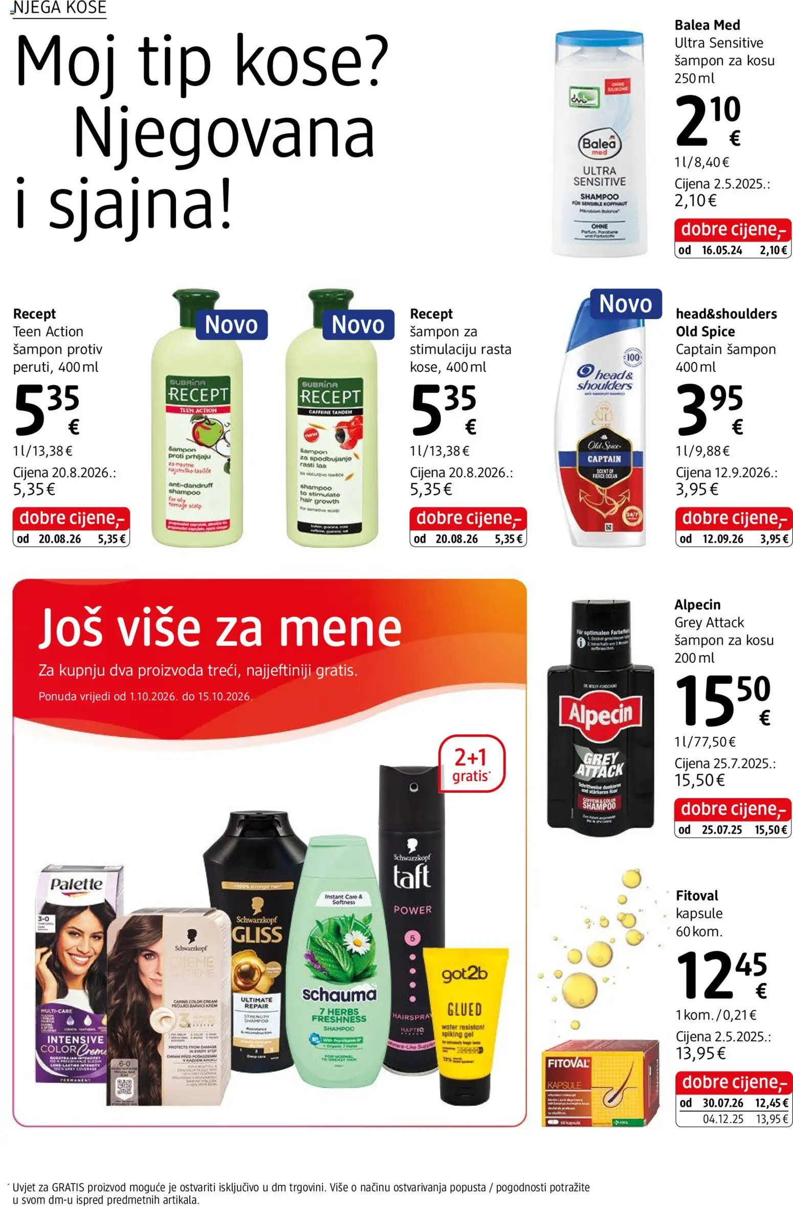 DM katalog | vrijedi od 01.10.2026 | Stranica: 30 | Proizvodi: Med, Šampon, Old Spice, Kapsule