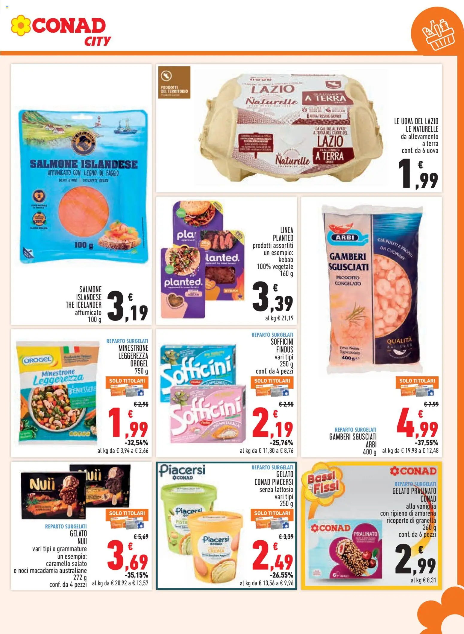 Volantino Conad del 09/09/2026 | Pagina: 11 | Prodotti: Vaniglia, Salmone, Noci, Terra