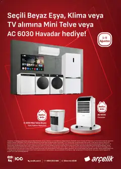 01 Ağustos 2026 tarihinden itibaren geçerli olan Arçelik kataloğu önizlemesi