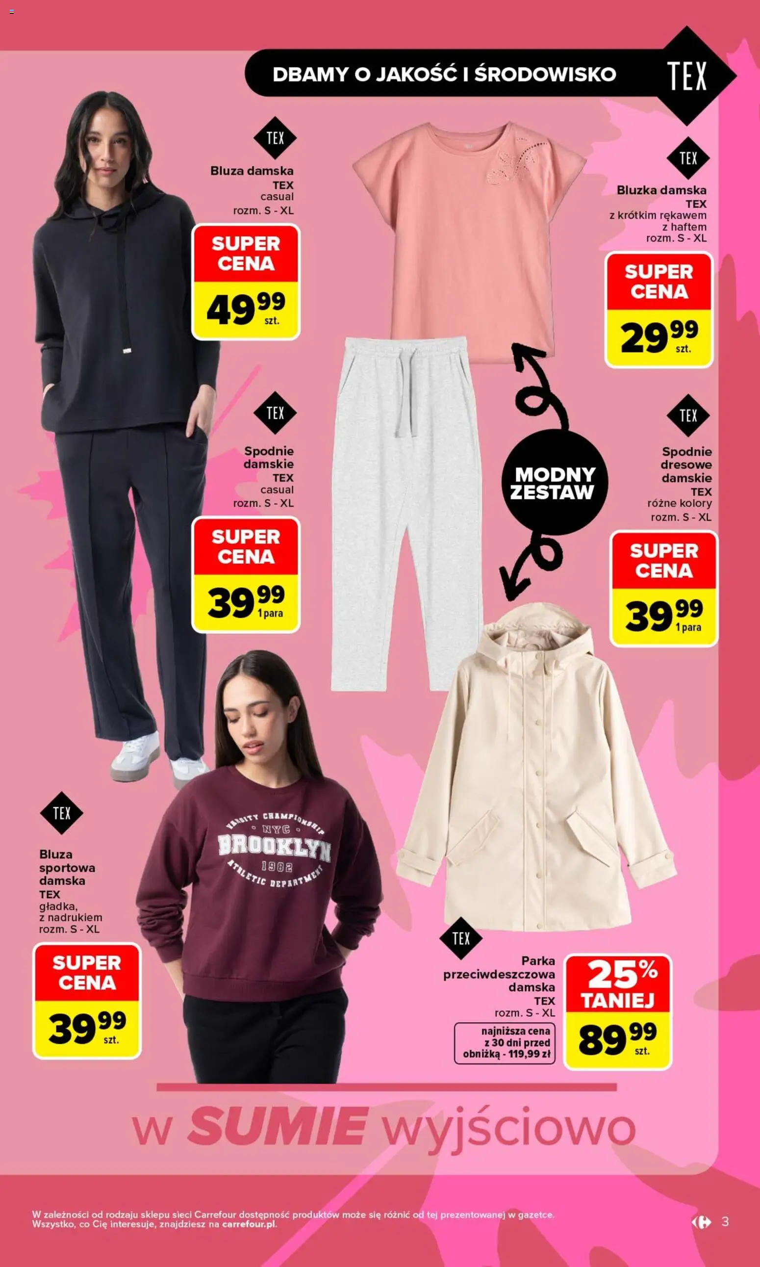 Carrefour gazetka - Zanosi się na świetne okazje od 31.08.2026 | Strona: 3 | Produkty: Bluzka, Spodnie