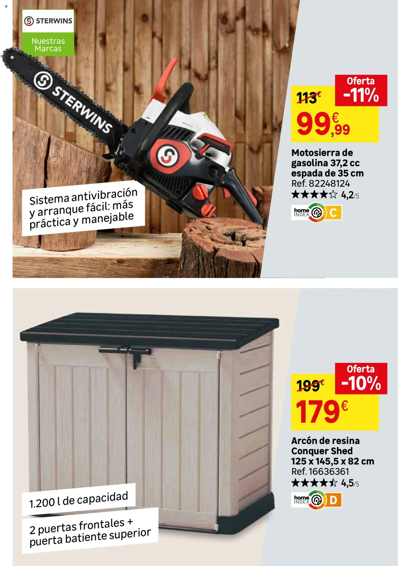 Leroy Merlin catálogo │ válido desde el 25/08/2026 | Página: 73 | Productos: Motosierra, Puertas