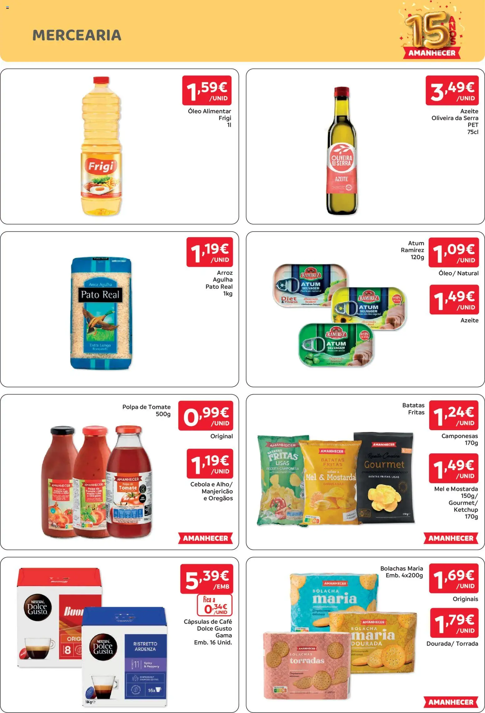 Amanhecer folheto │ válido de 20/08/2026 | Página: 3 | Produtos: Orégãos, Mercearia, Polpa de tomate, Batatas fritas