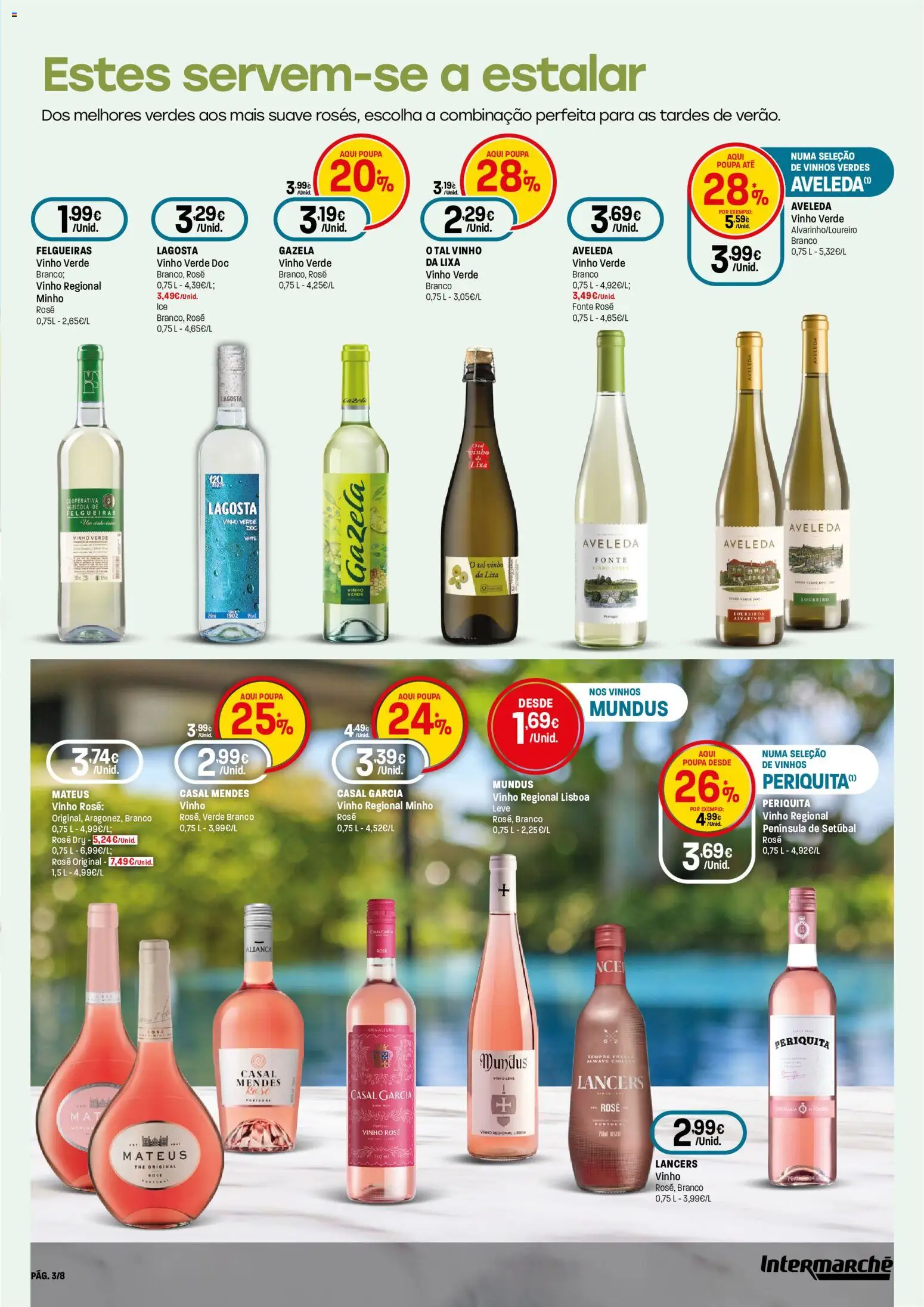 Intermarché - Especial Vinhos e Marisco Contact │ válido de 13/08/2026 | Página: 3 | Produtos: Lixa, Vinho rosé, Lagosta, Vinho