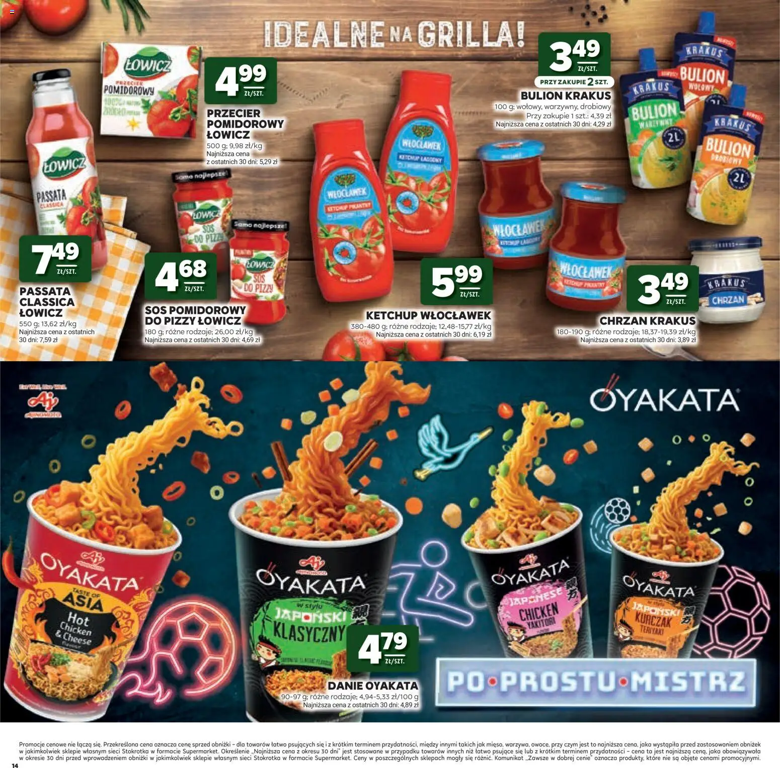 Stokrotka gazetka - Mistrzostwa Świata od 11.06.2026 | Strona: 14 | Produkty: Kurczak, Ketchup, Stokrotka, Chrzan
